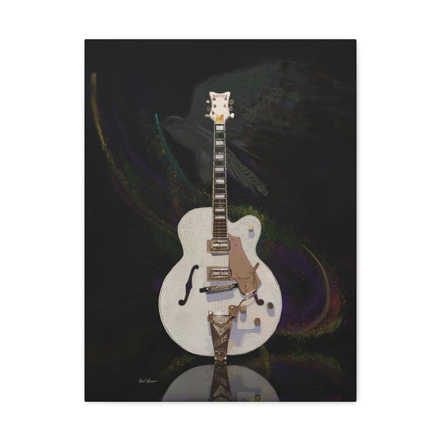 Gretsch White Falcon Canvas Gallery Wraps