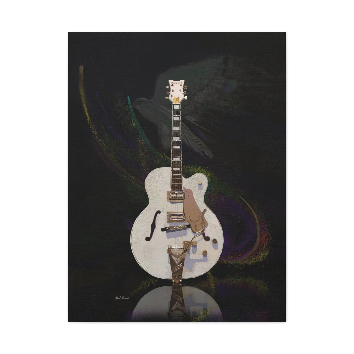 Gretsch White Falcon Canvas Gallery Wraps