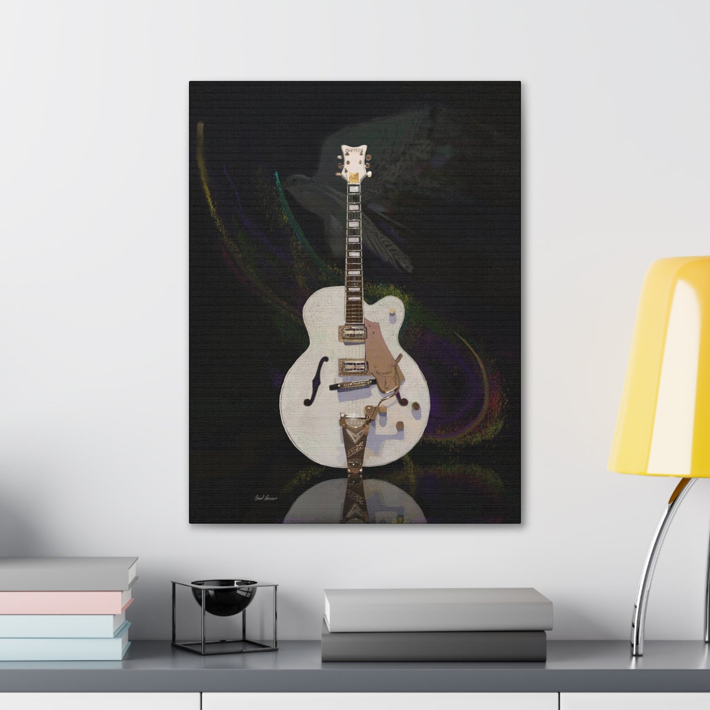 Gretsch White Falcon Canvas Gallery Wraps