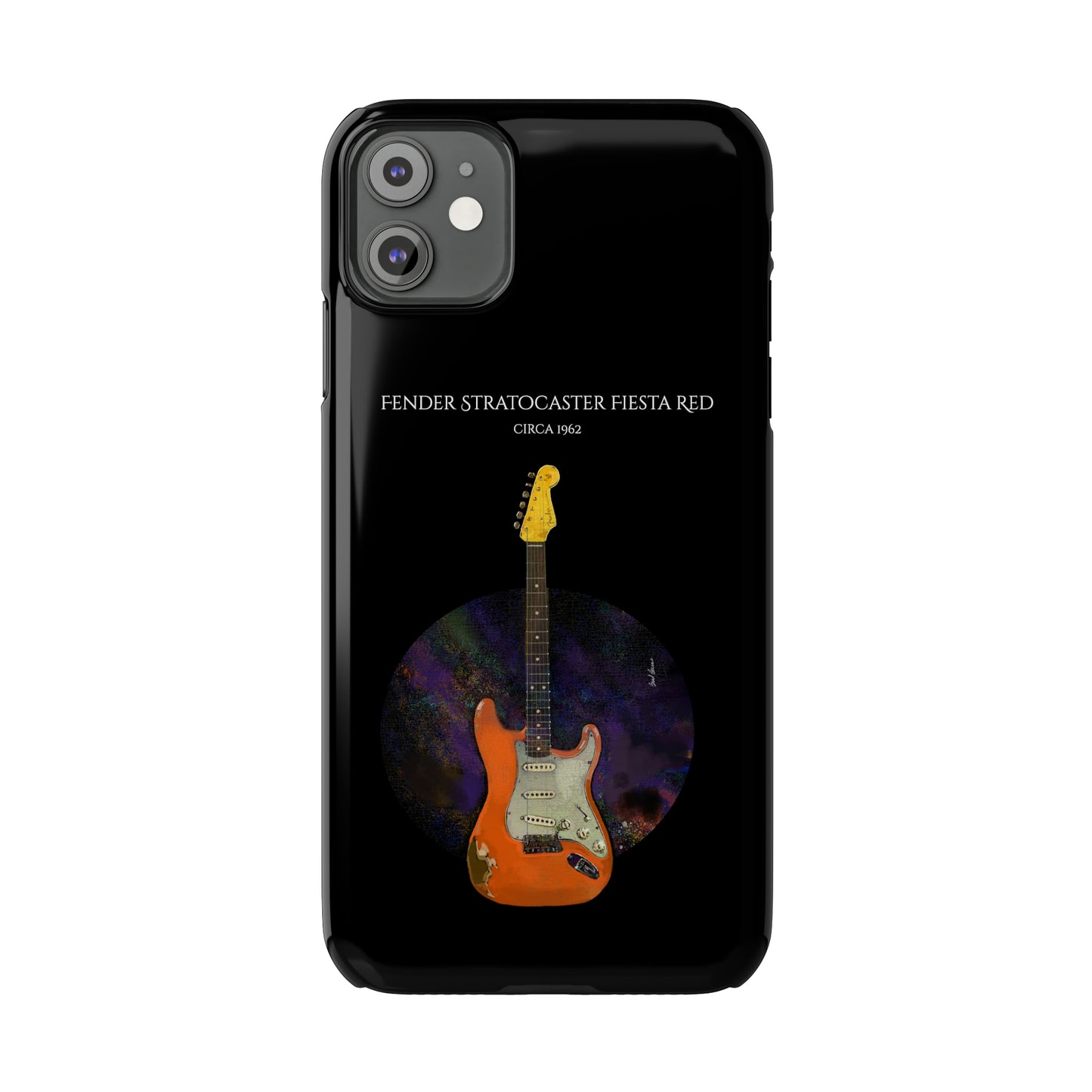 Fender Stratocaster Fiesta Red 1962 Phone Case