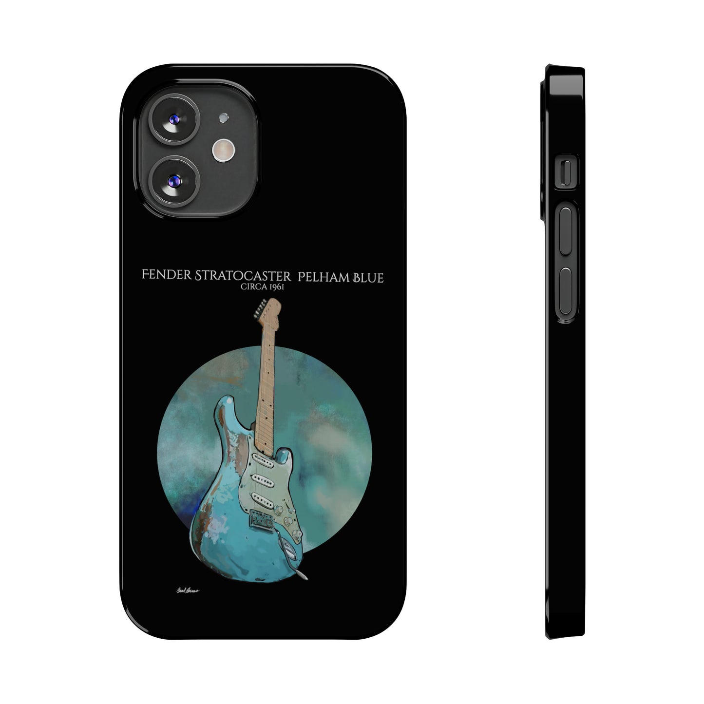 Fender Stratocaster Pelham Blue 1961 Phone Case