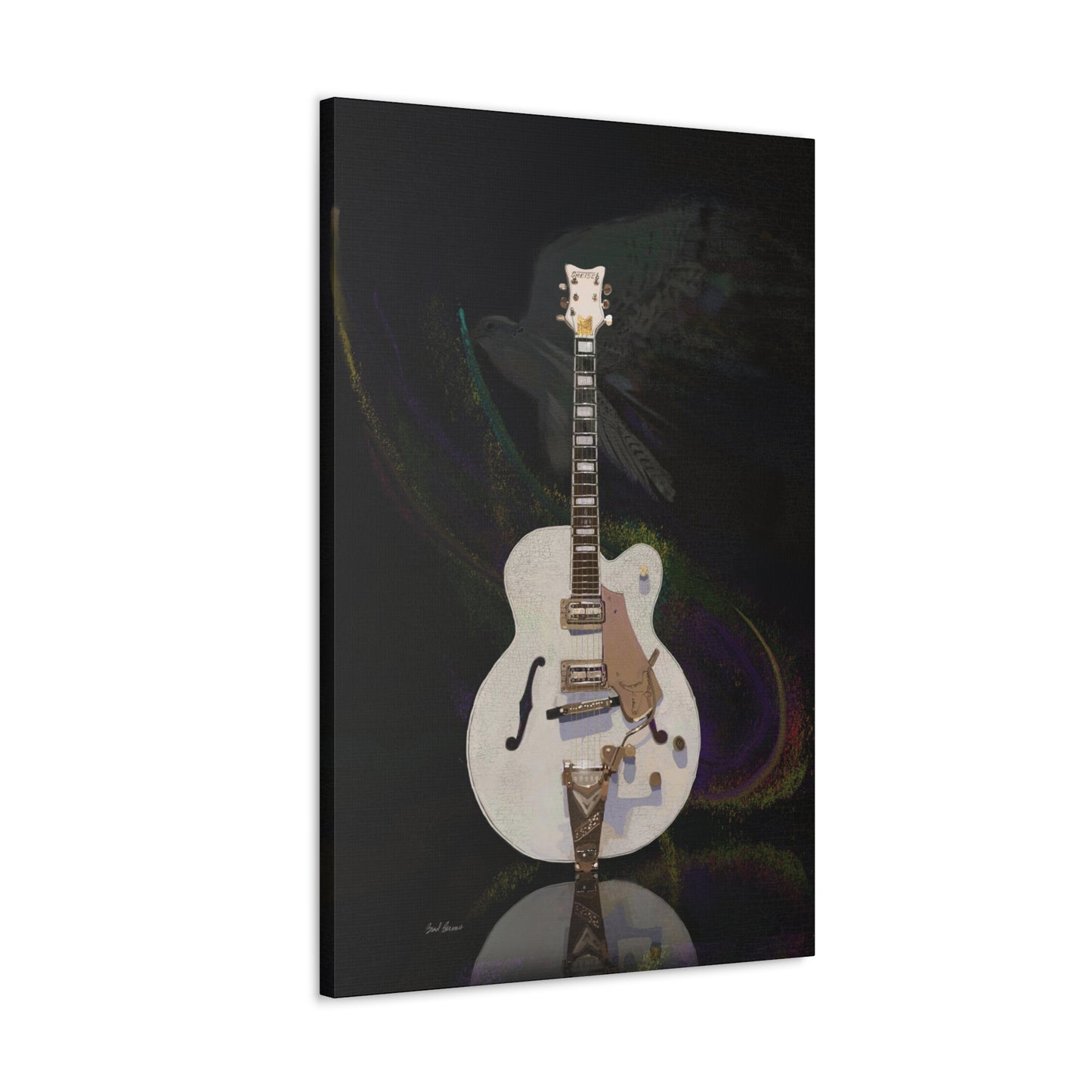 Gretsch White Falcon Canvas Gallery Wraps