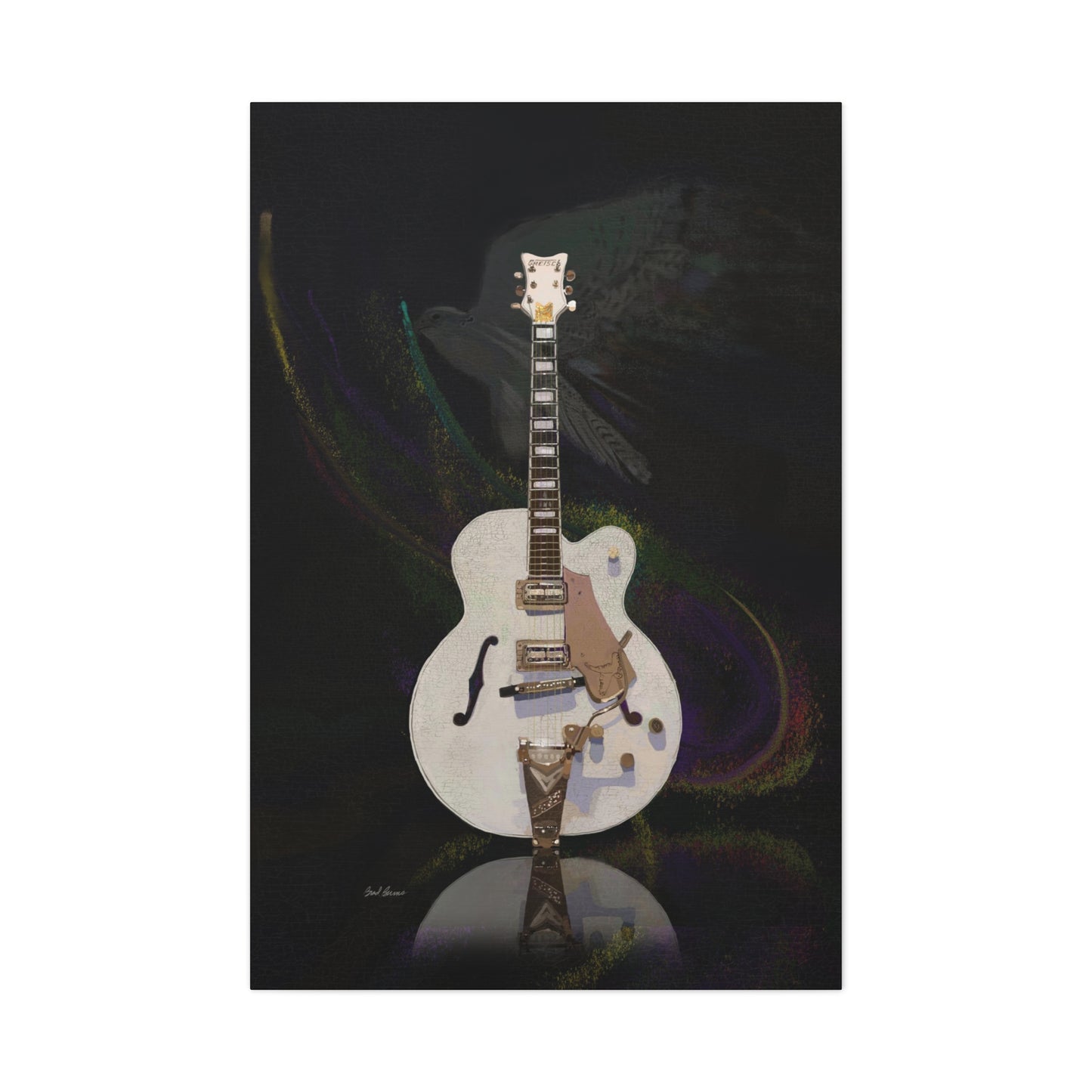 Gretsch White Falcon Canvas Gallery Wraps