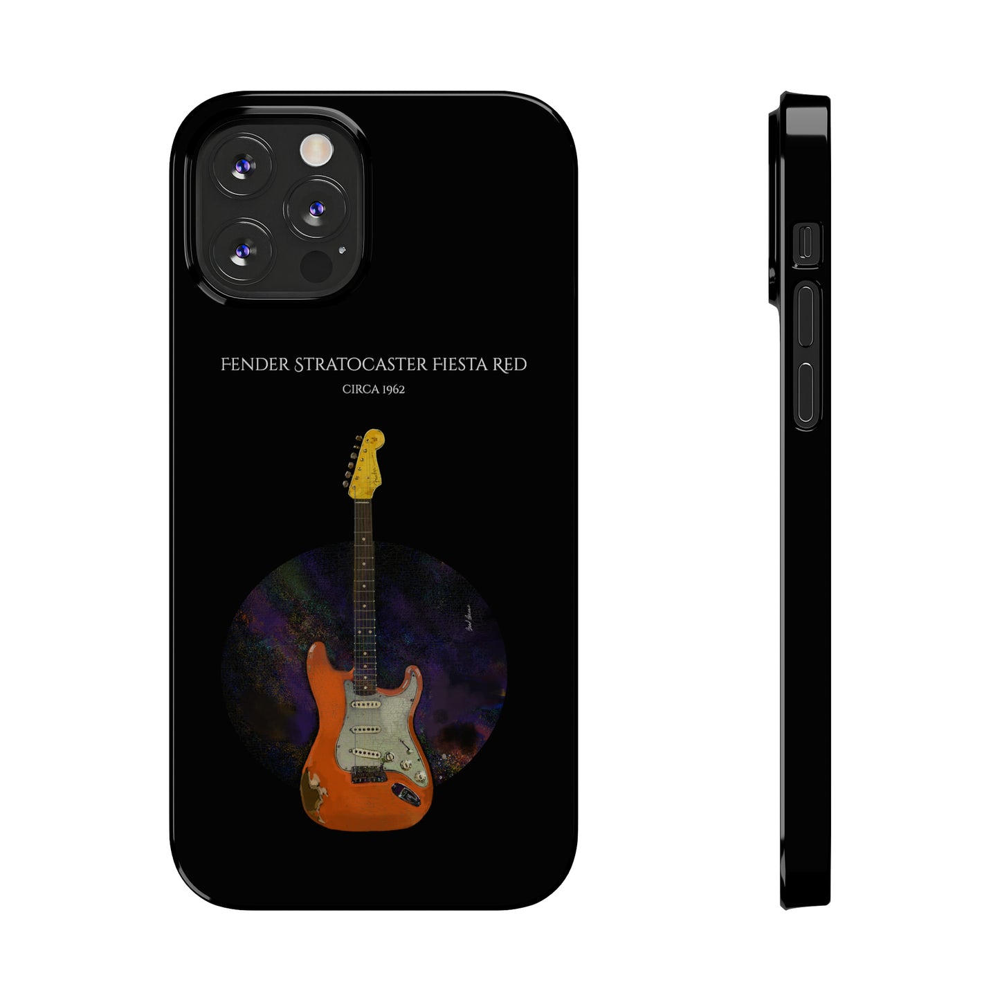 Fender Stratocaster Fiesta Red 1962 Phone Case