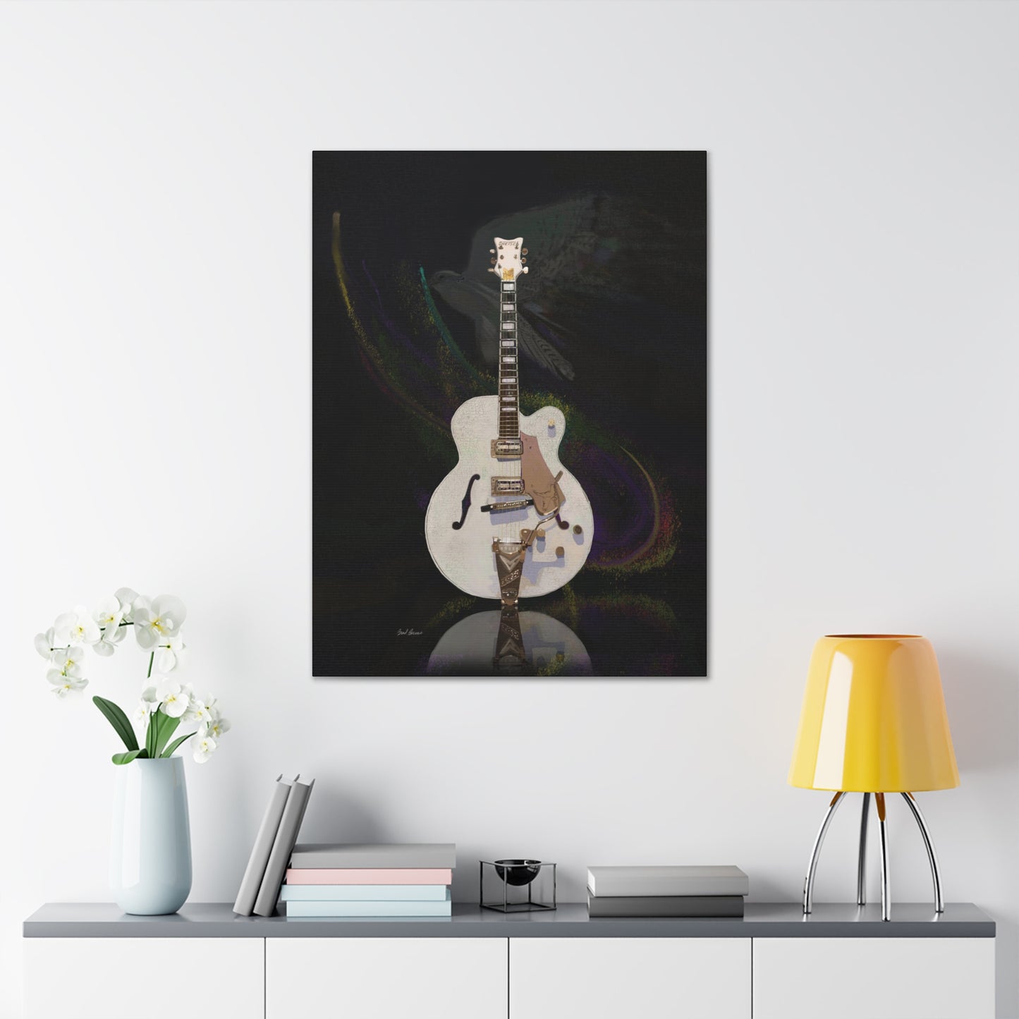 Gretsch White Falcon Canvas Gallery Wraps