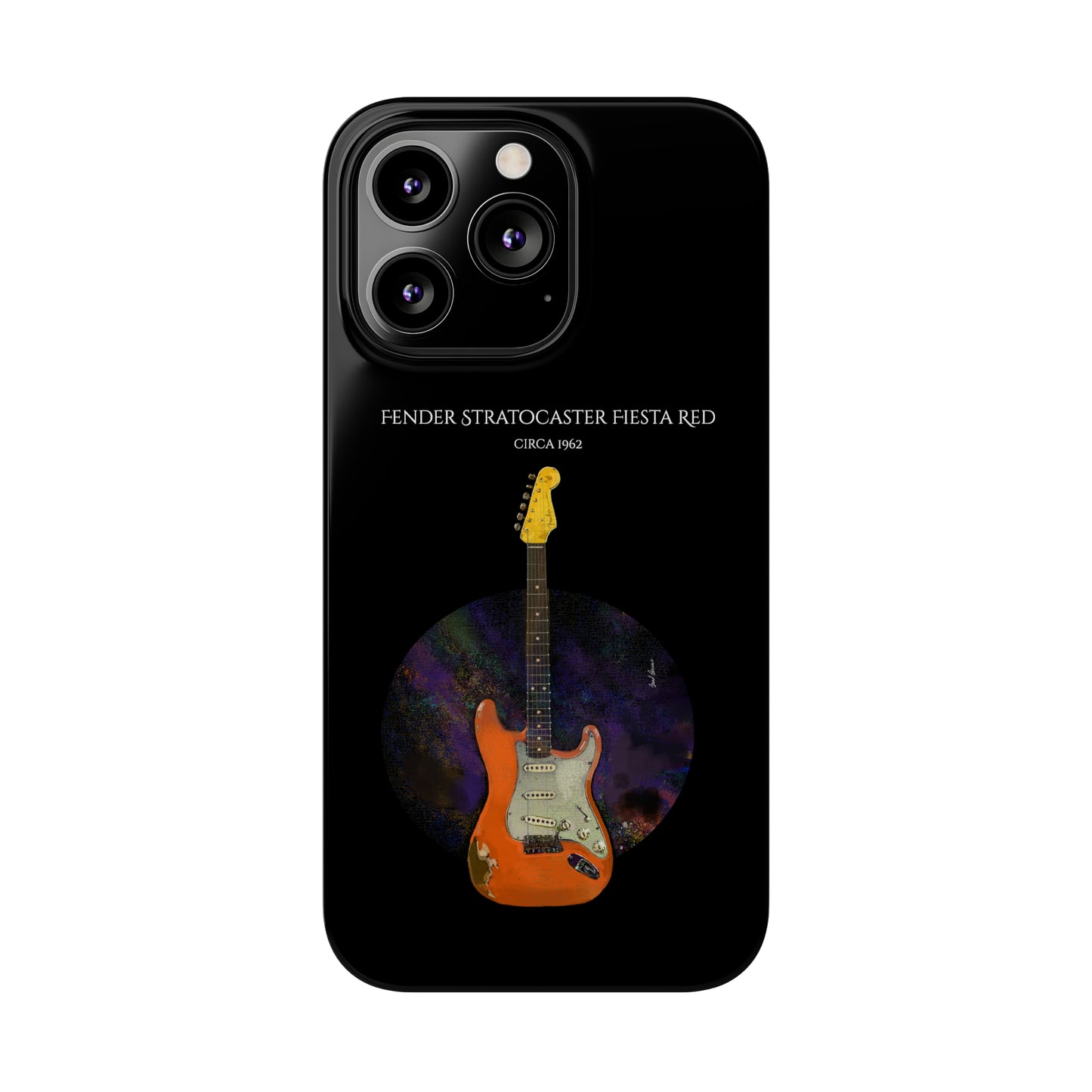 Fender Stratocaster Fiesta Red 1962 Phone Case