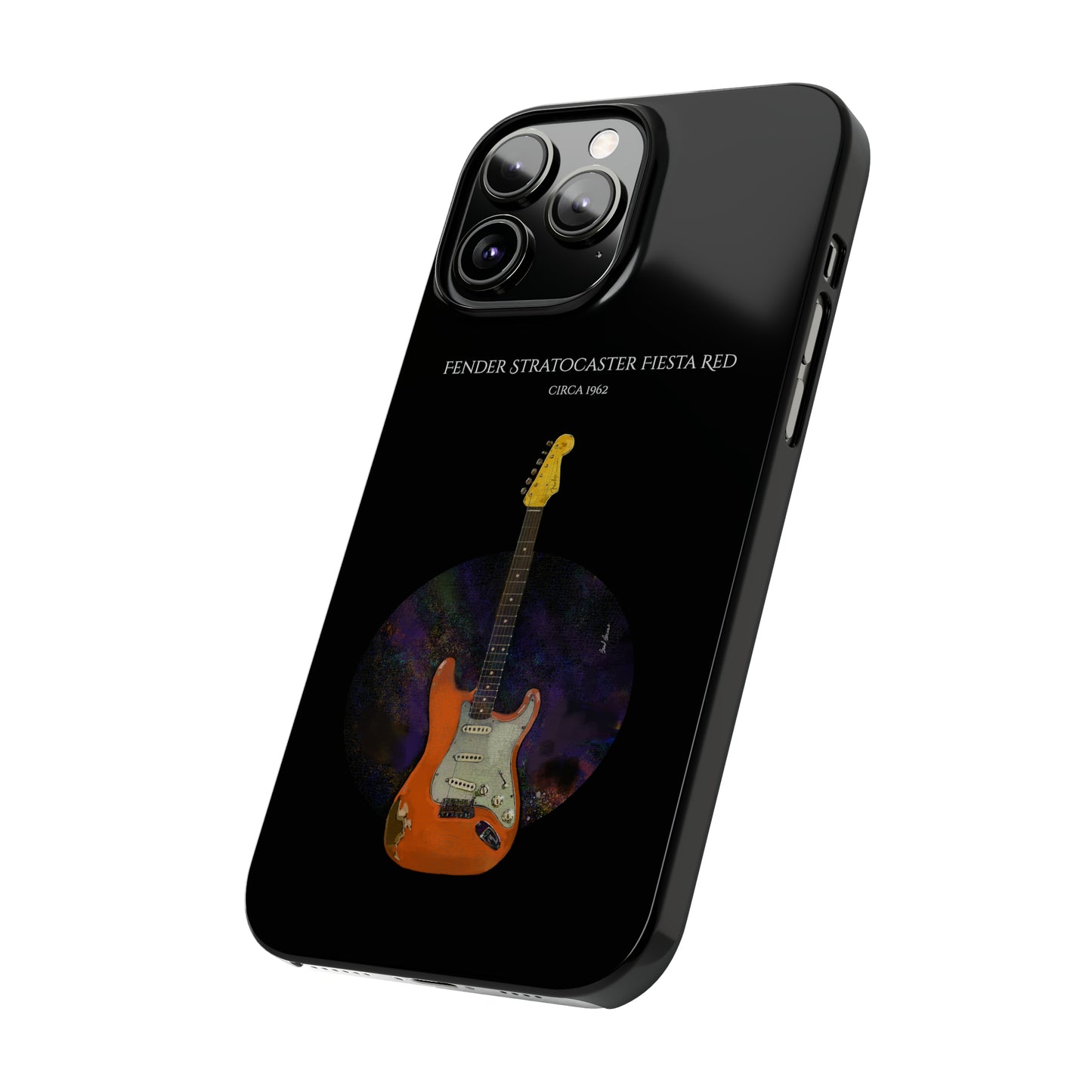Fender Stratocaster Fiesta Red 1962 Phone Case