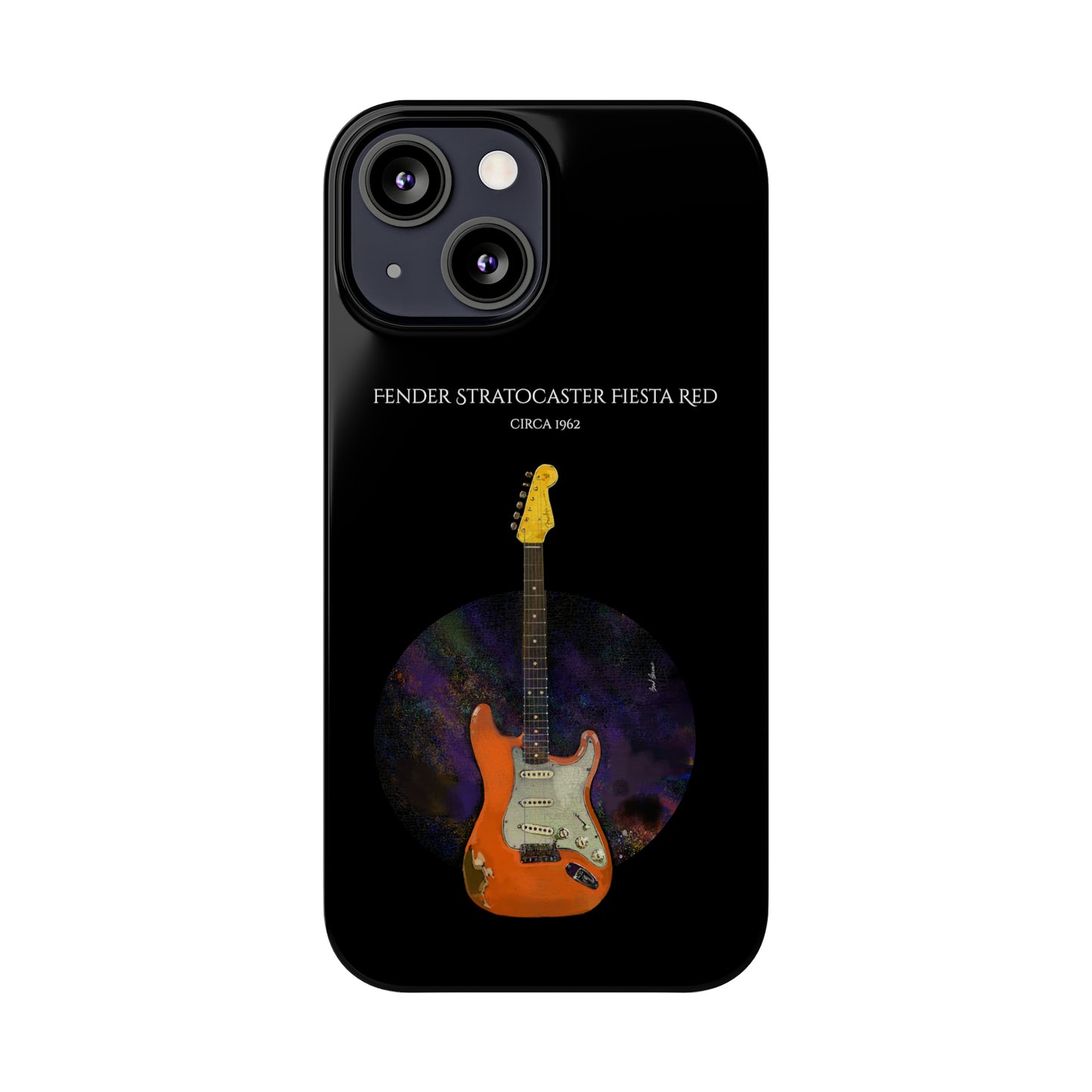 Fender Stratocaster Fiesta Red 1962 Phone Case