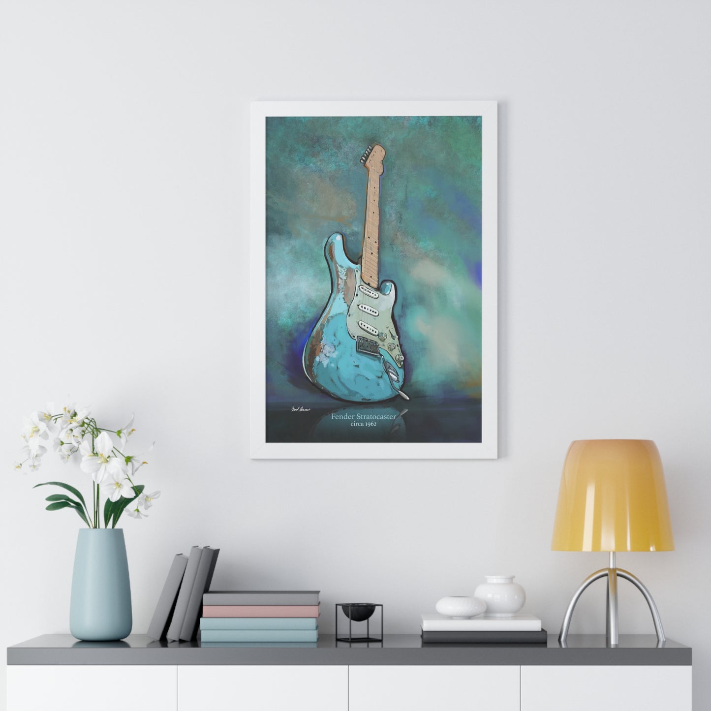 Strat Framed Poster