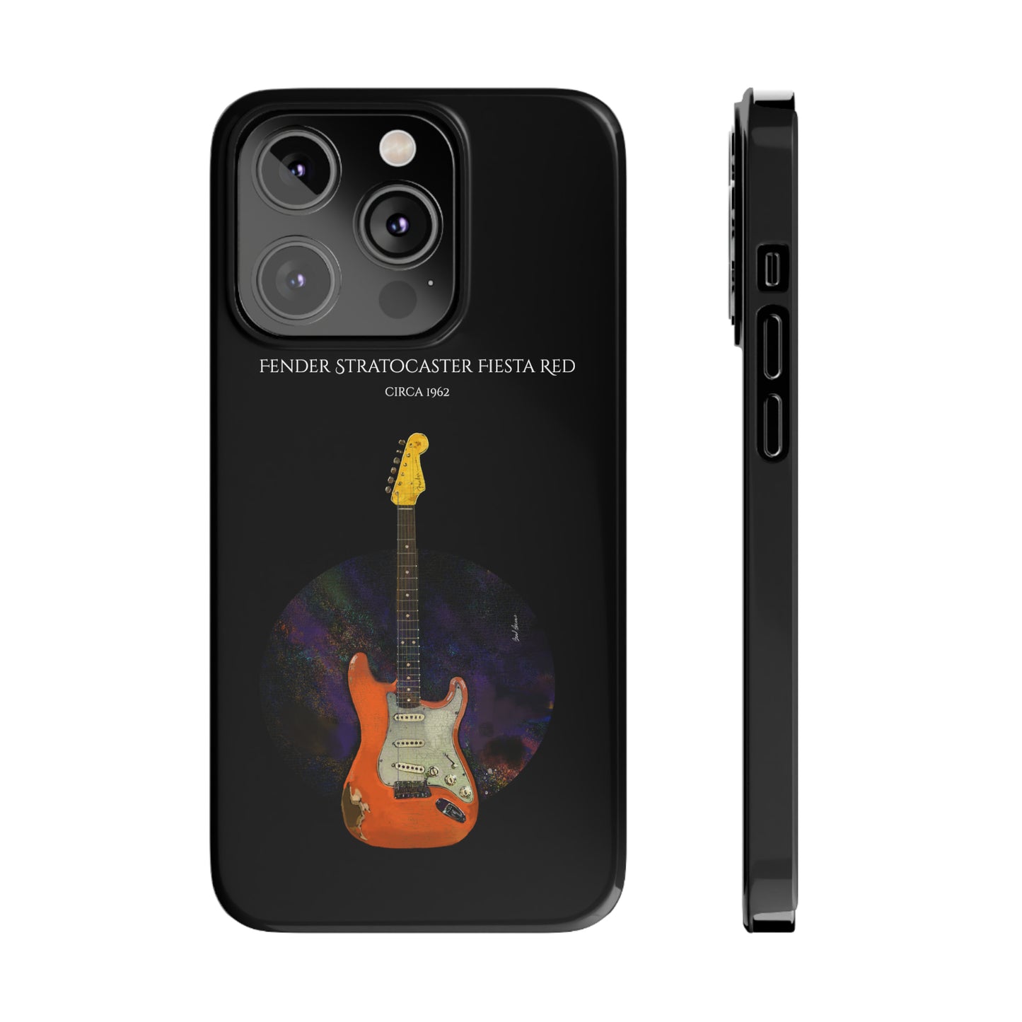 Fender Stratocaster Fiesta Red 1962 Phone Case