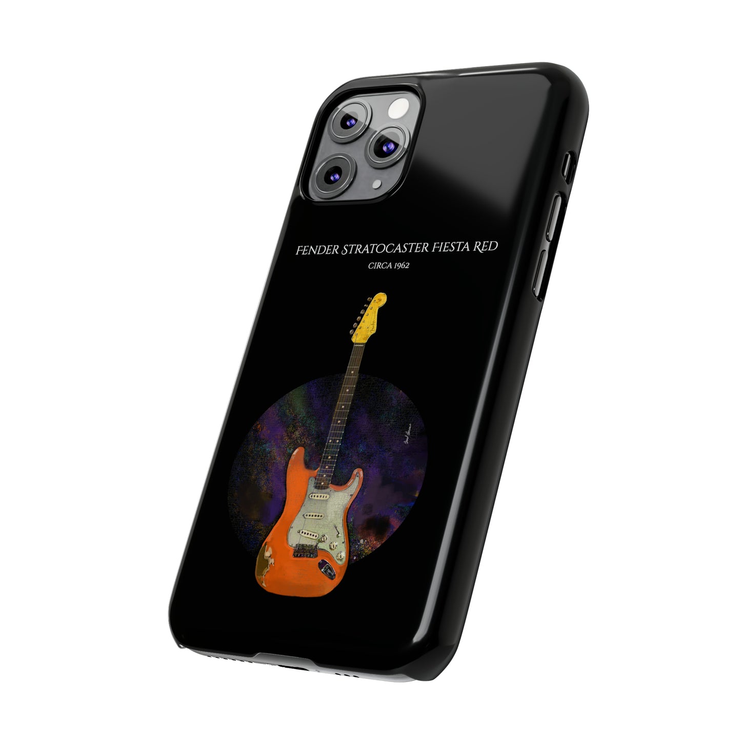 Fender Stratocaster Fiesta Red 1962 Phone Case