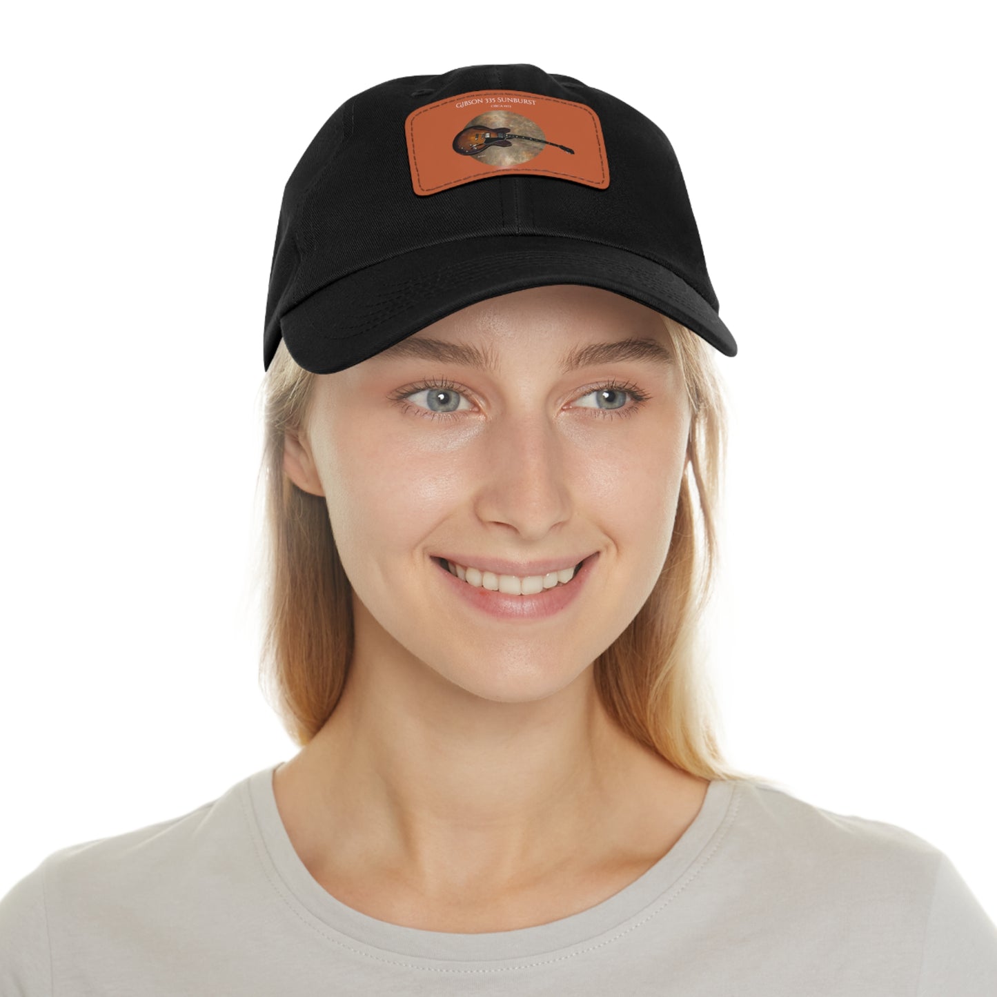 Gibson 335 Sunburst Hat with Leather Patch