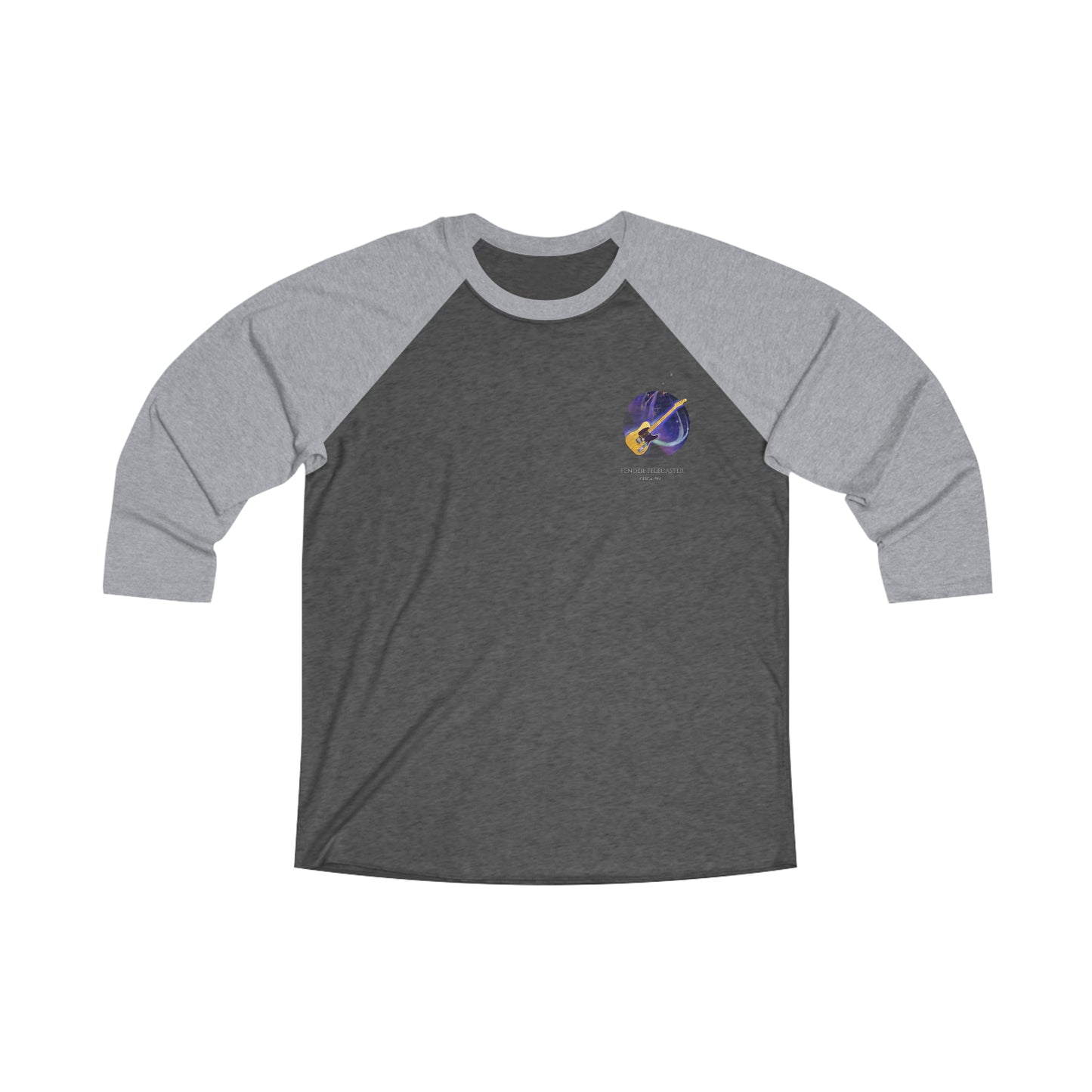 Fender Telecaster Natural 1963 Unisex 3\4 Sleeve Raglan Shirt