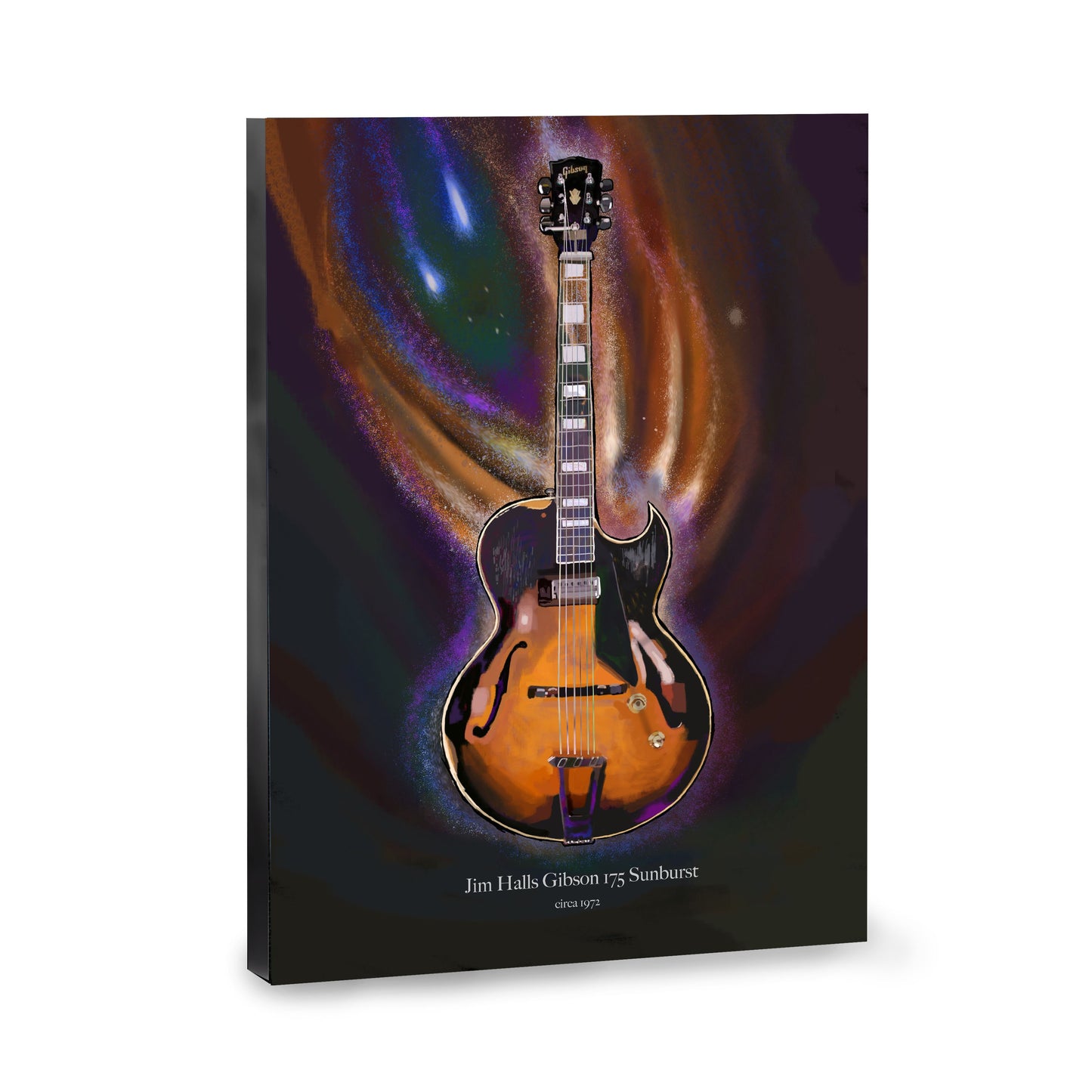 Jim Halls Gibson 175 Sunburst Canvas Wall Art