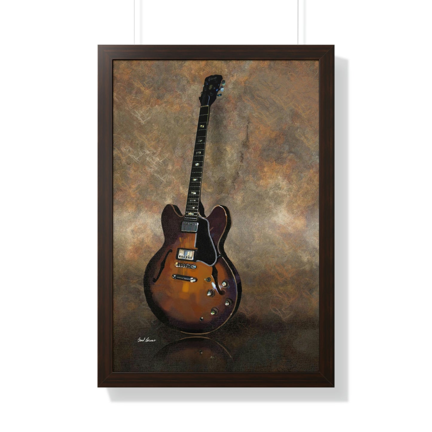Gibson 335 framed print