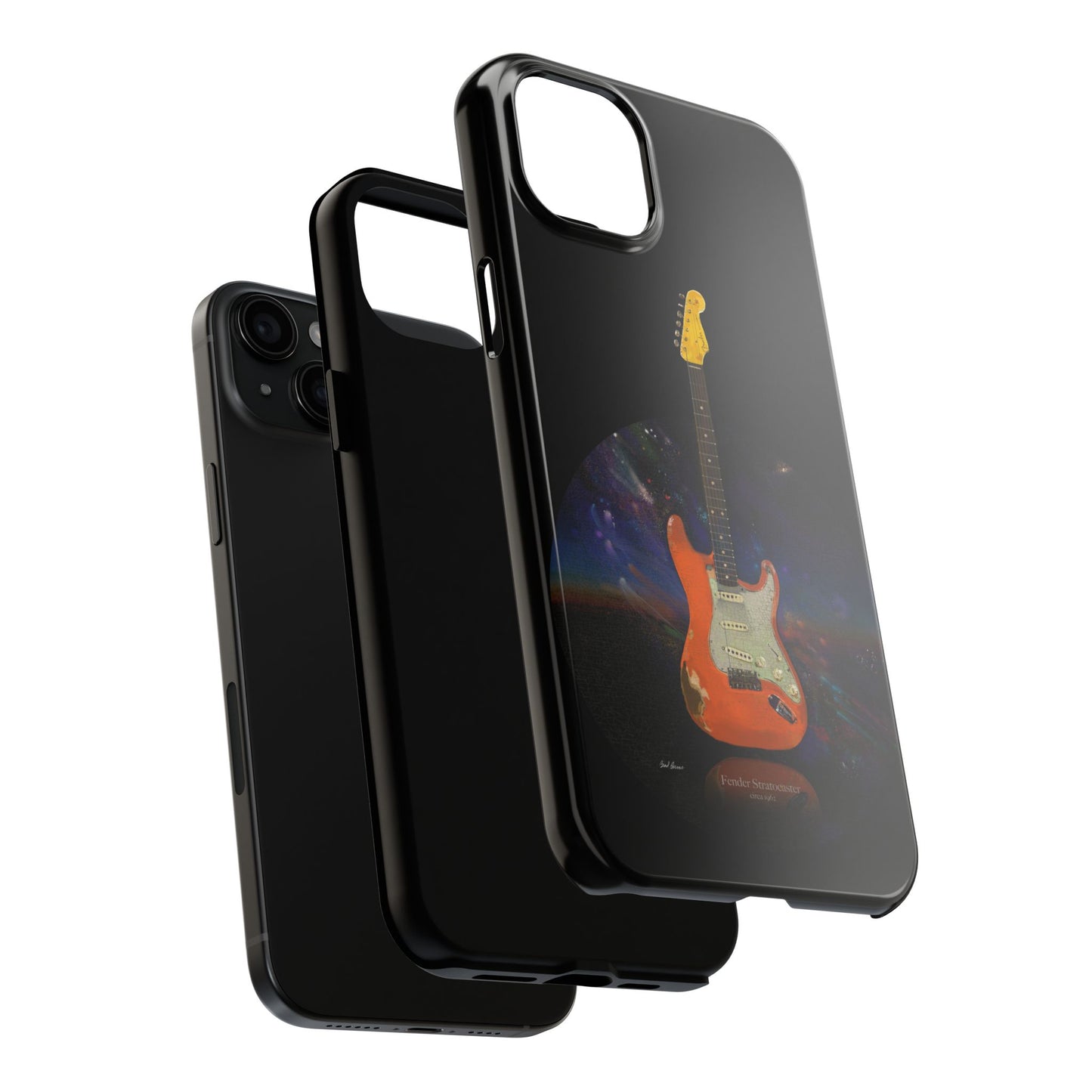 Phone Case - Fender Stratocaster Painting Design for iPhone 15