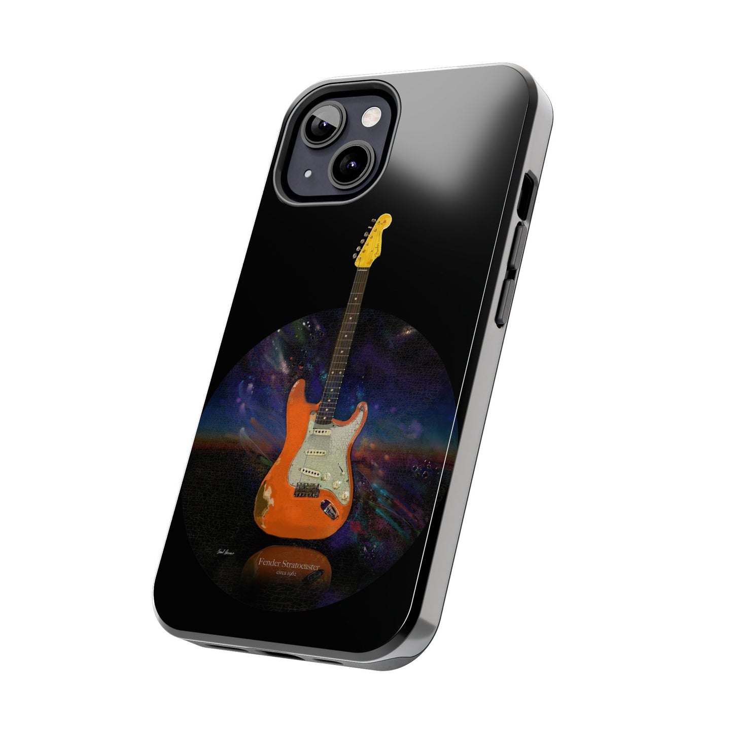 Phone Case - Fender Stratocaster Painting Design for iPhone 15