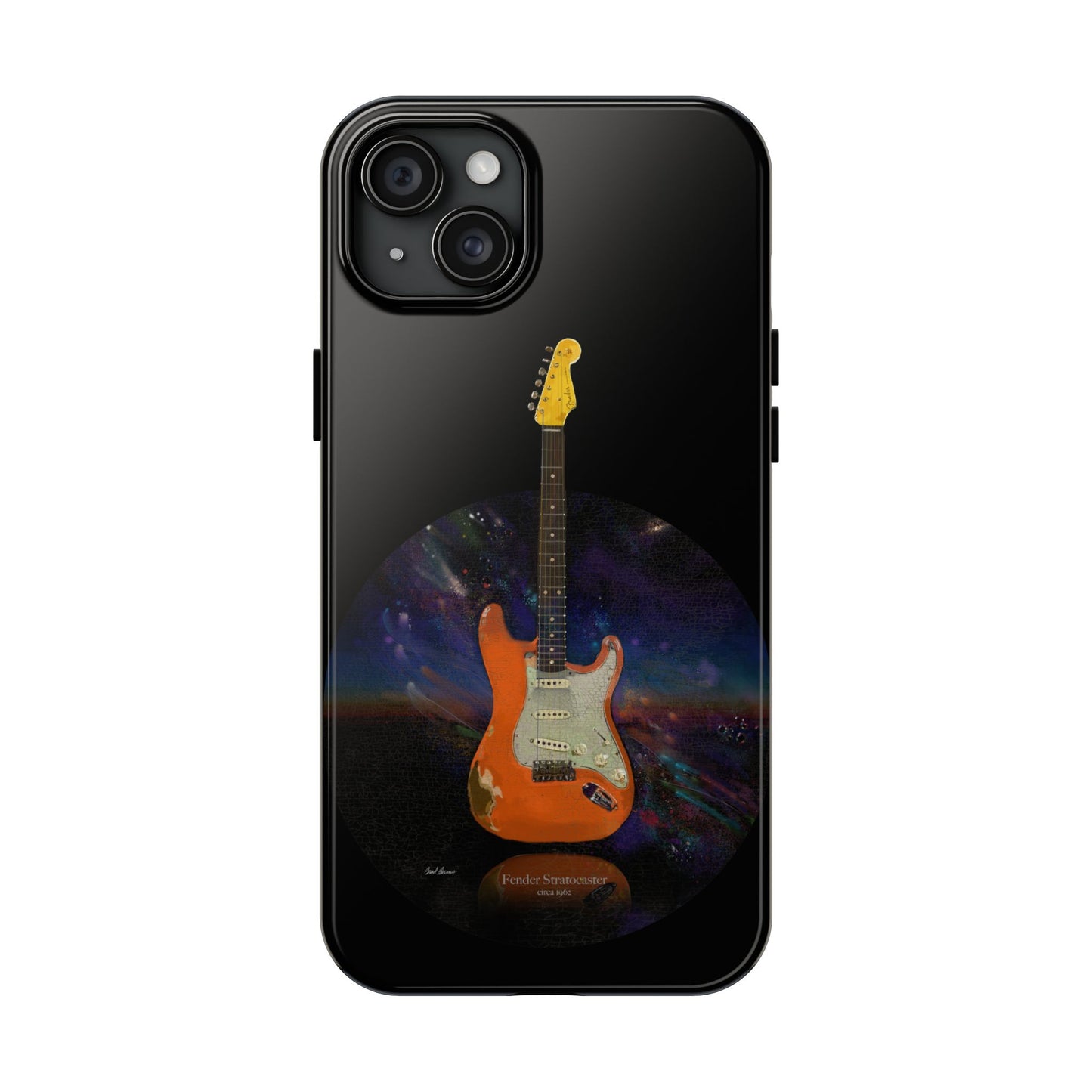 Phone Case - Fender Stratocaster Painting Design for iPhone 15