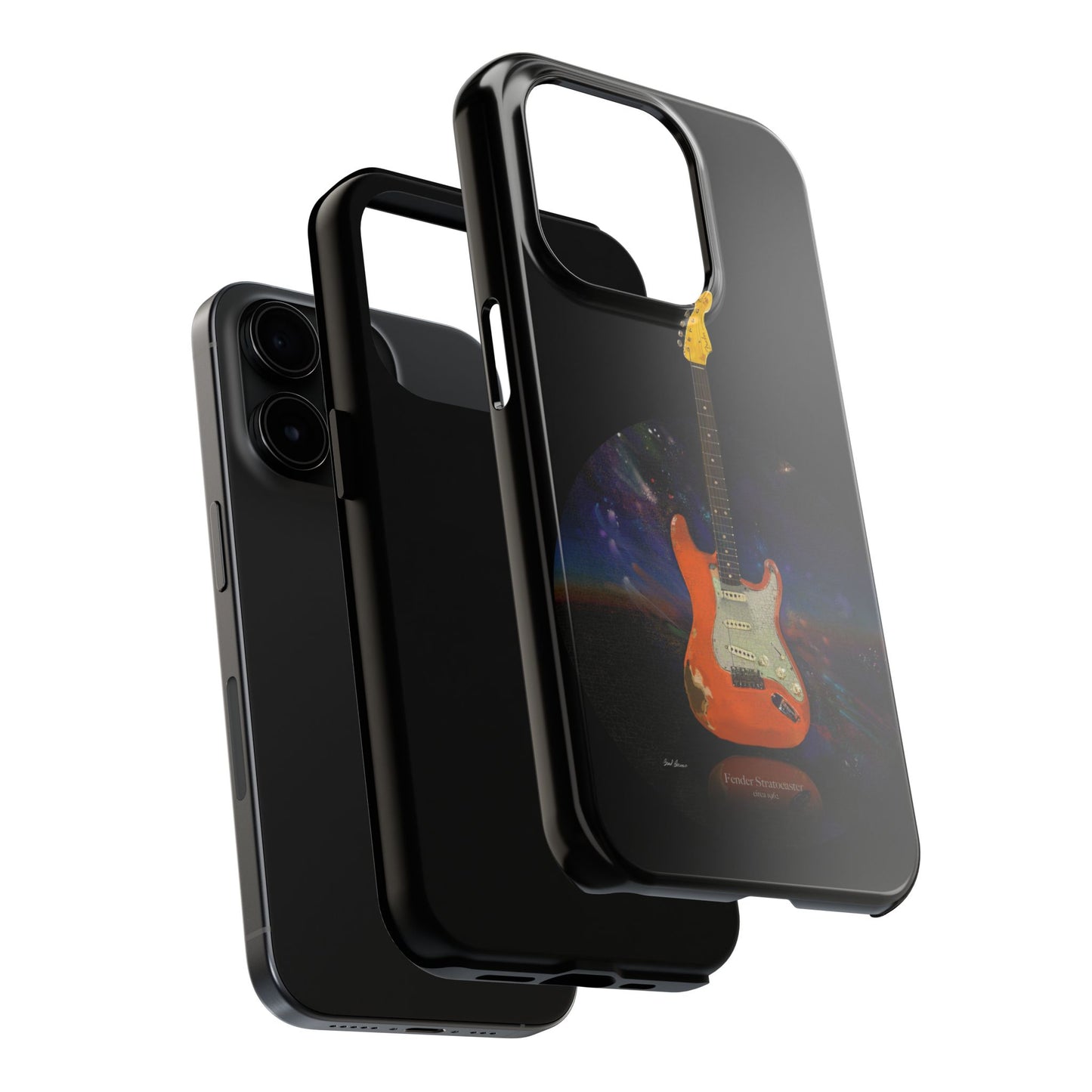 Phone Case - Fender Stratocaster Painting Design for iPhone 15