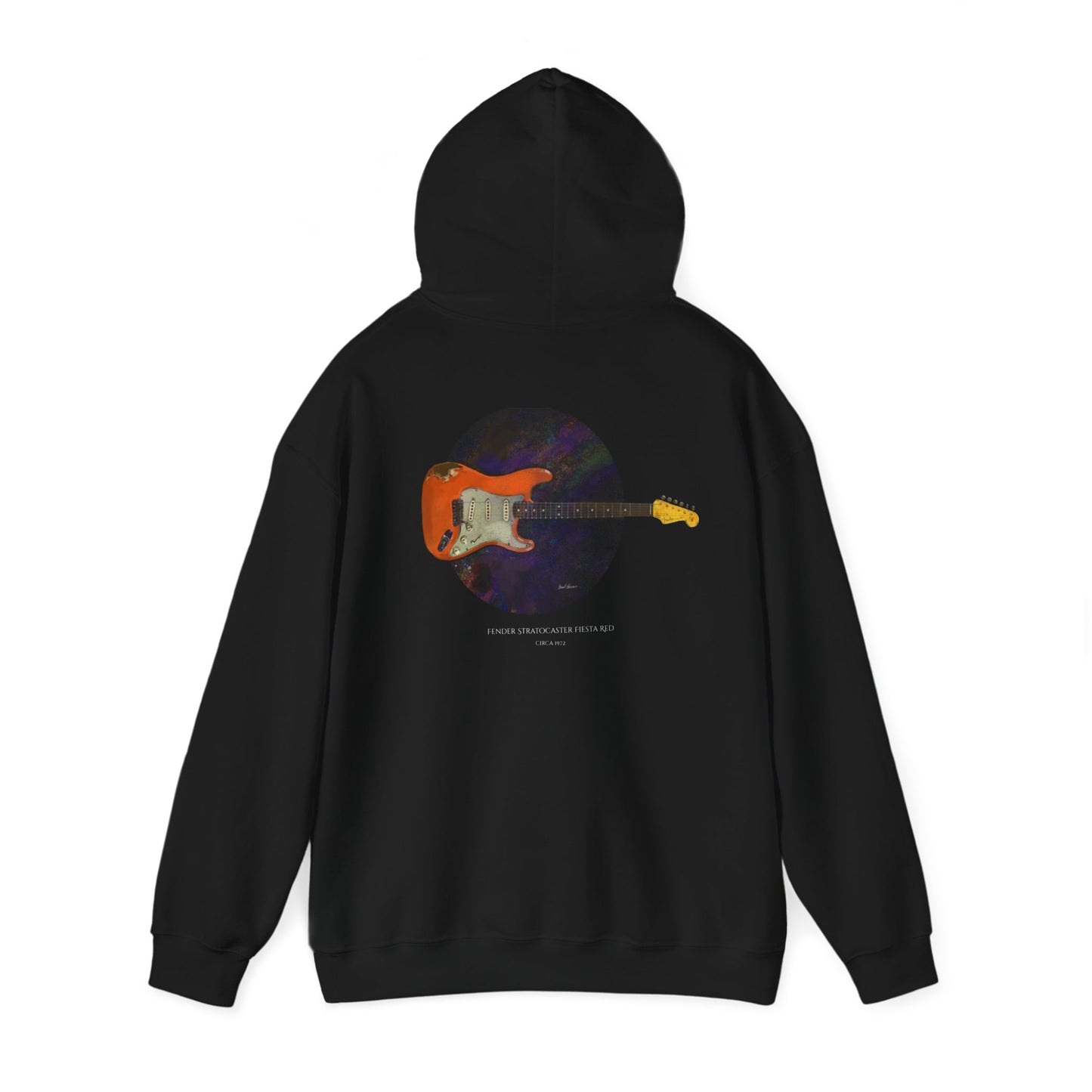 Fender Stratocaster Fiesta Red Hooded Sweatshirt