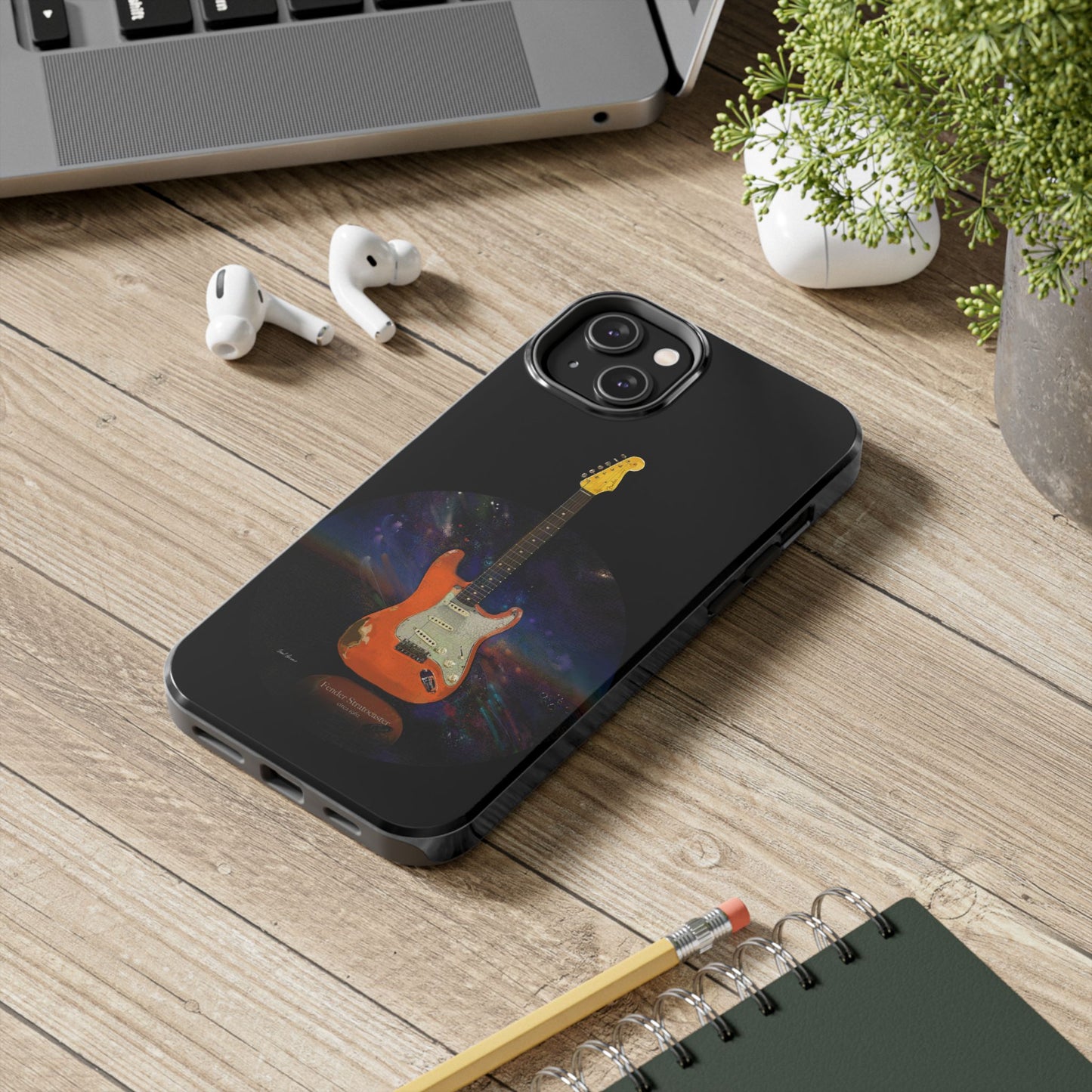 Phone Case - Fender Stratocaster Painting Design for iPhone 15