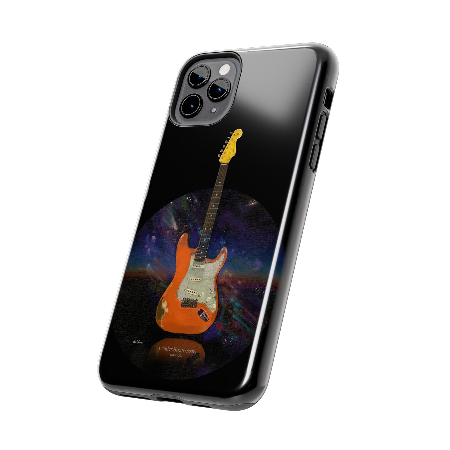 Phone Case - Fender Stratocaster Painting Design for iPhone 15