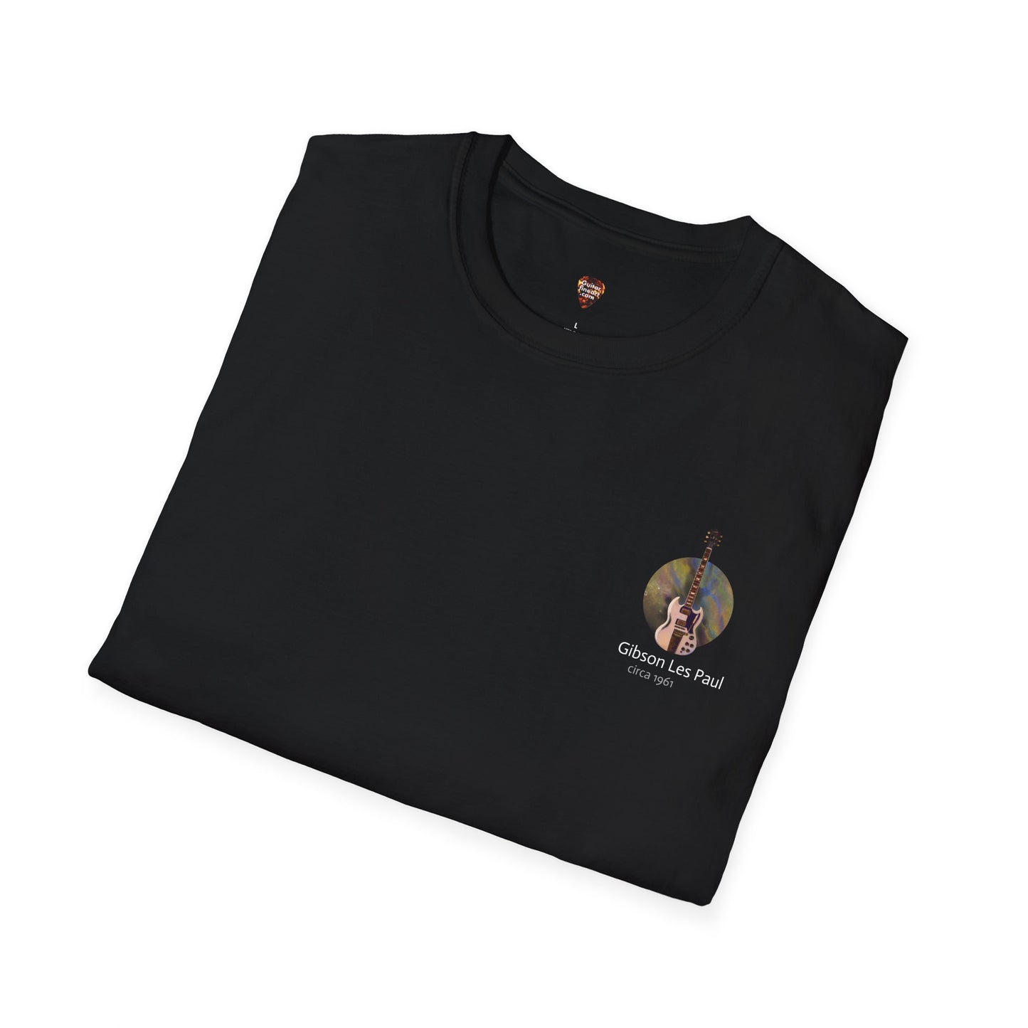1961 Gibson Les Paul Guitar Art T-Shirt – Vintage Guitar Painting Tee – Musician Gift – Rock Collector Apparel – 100% Soft Cotton