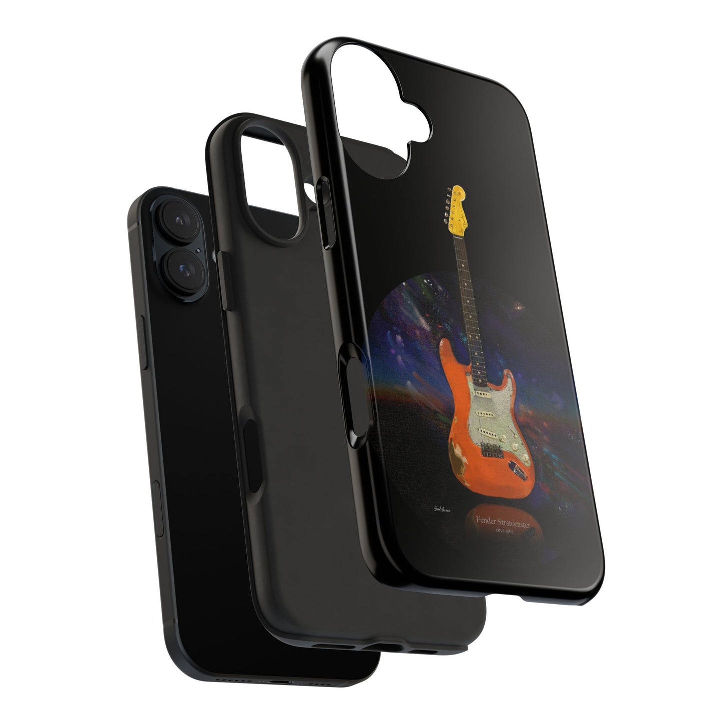 Phone Case - Fender Stratocaster Painting Design for iPhone 15