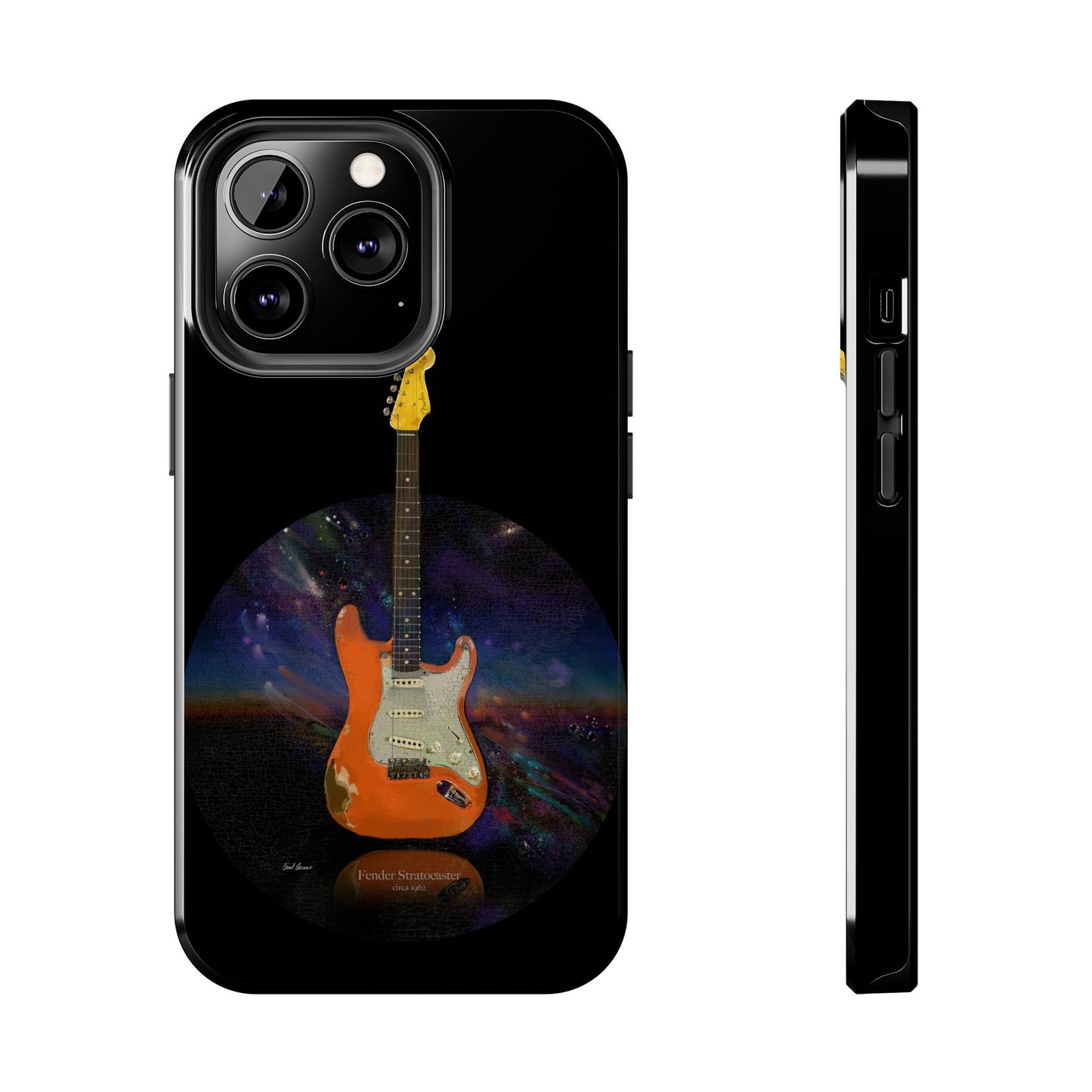 Phone Case - Fender Stratocaster Painting Design for iPhone 15
