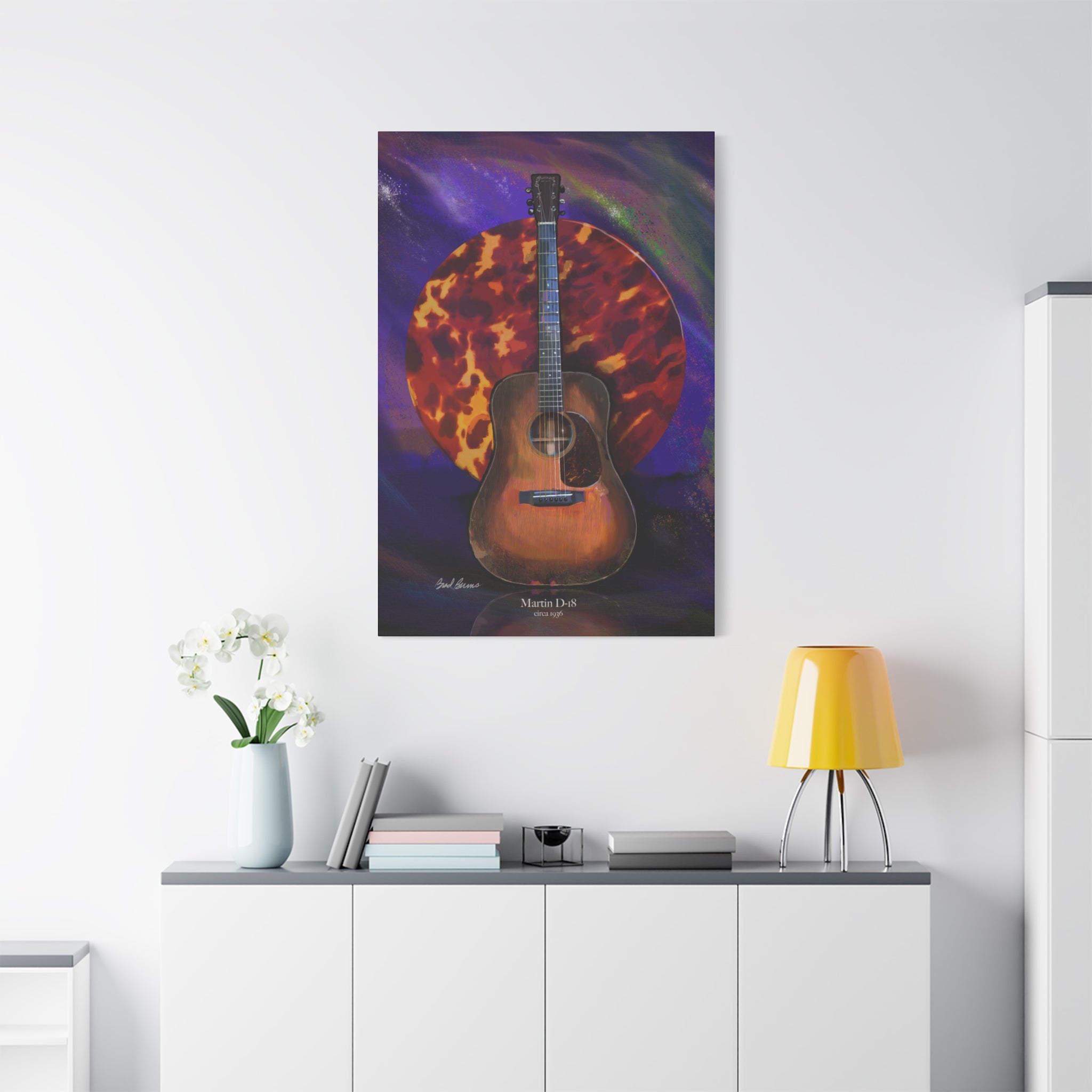 Martin D-18 1936 Canvas wall Art – Guitar Fine Art