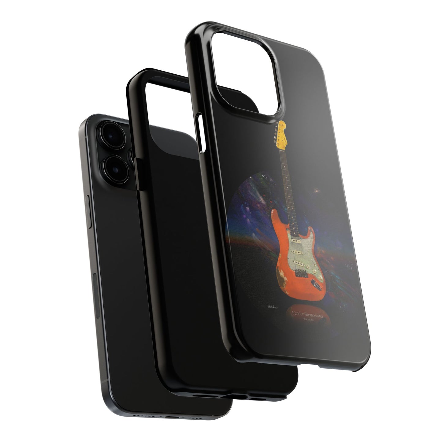 Phone Case - Fender Stratocaster Painting Design for iPhone 15