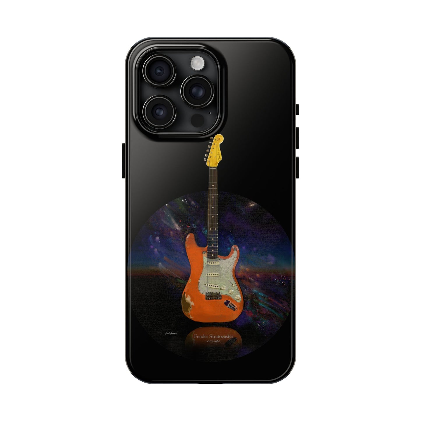 Phone Case - Fender Stratocaster Painting Design for iPhone 15