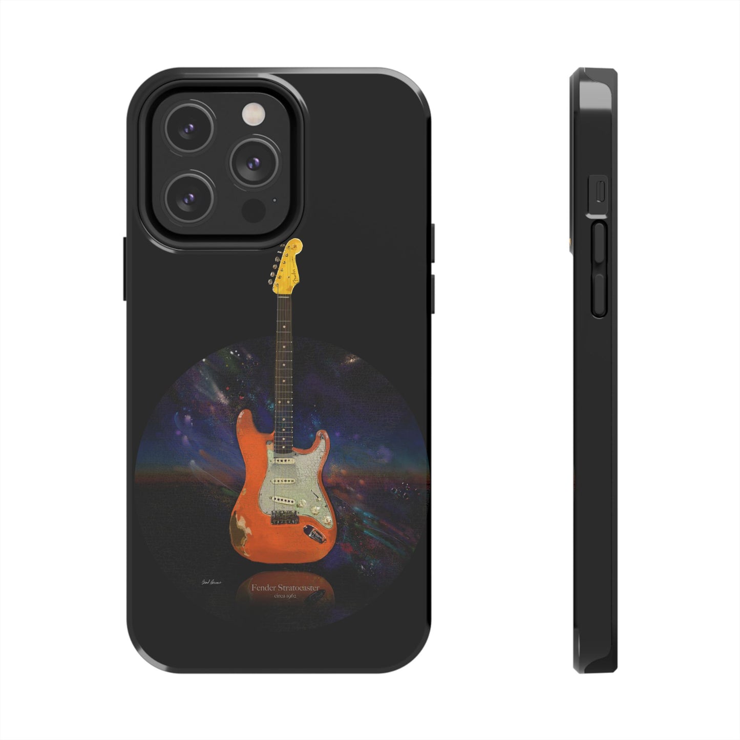 Phone Case - Fender Stratocaster Painting Design for iPhone 15