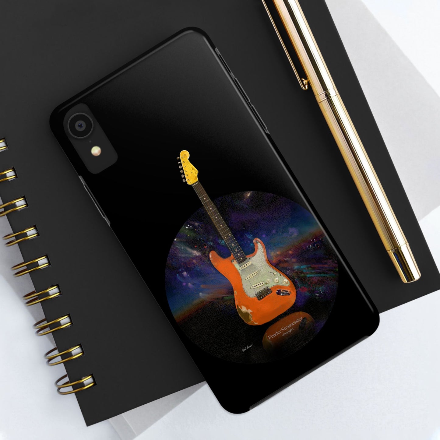 Phone Case - Fender Stratocaster Painting Design for iPhone 15