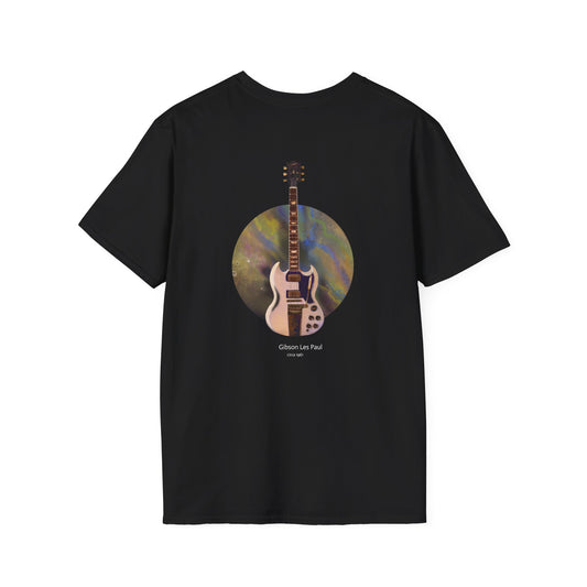 1961 Gibson Les Paul Guitar Art T-Shirt – Vintage Guitar Painting Tee – Musician Gift – Rock Collector Apparel – 100% Soft Cotton