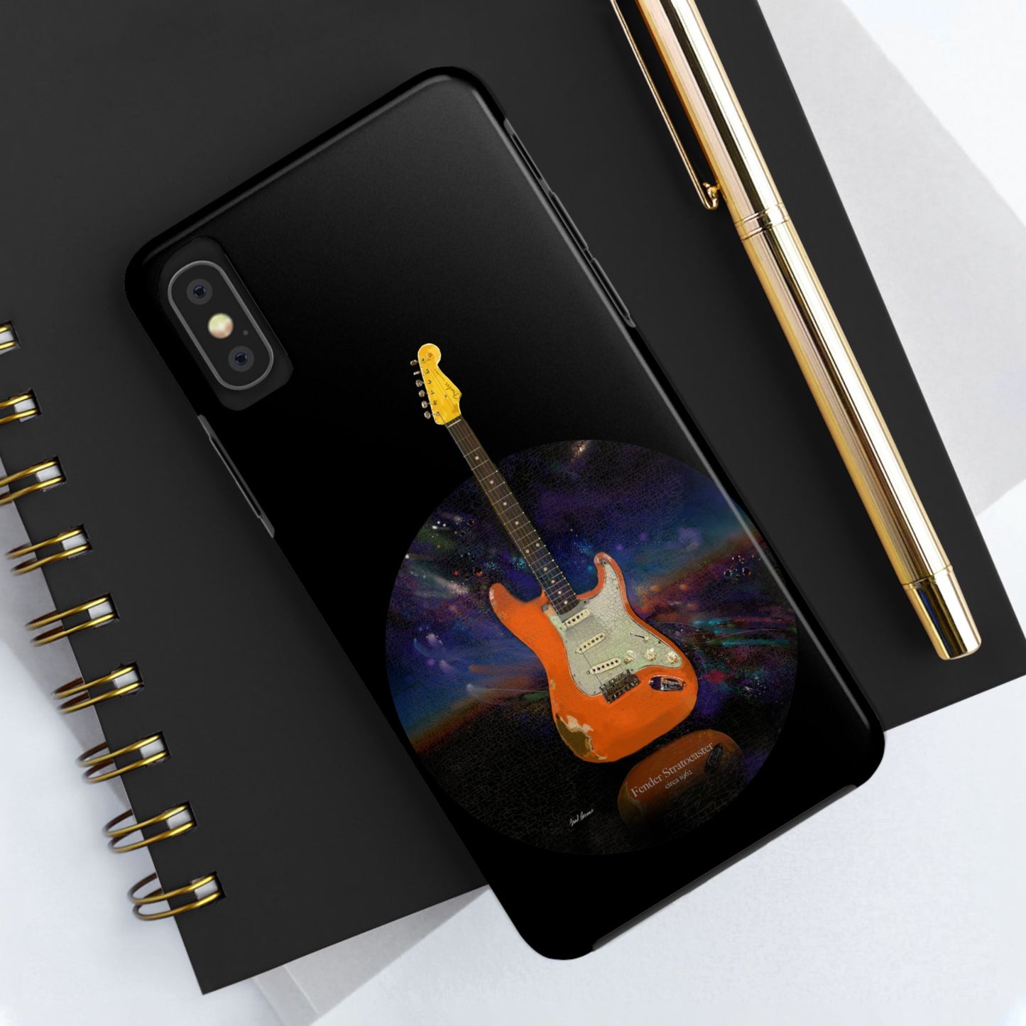 Phone Case - Fender Stratocaster Painting Design for iPhone 15