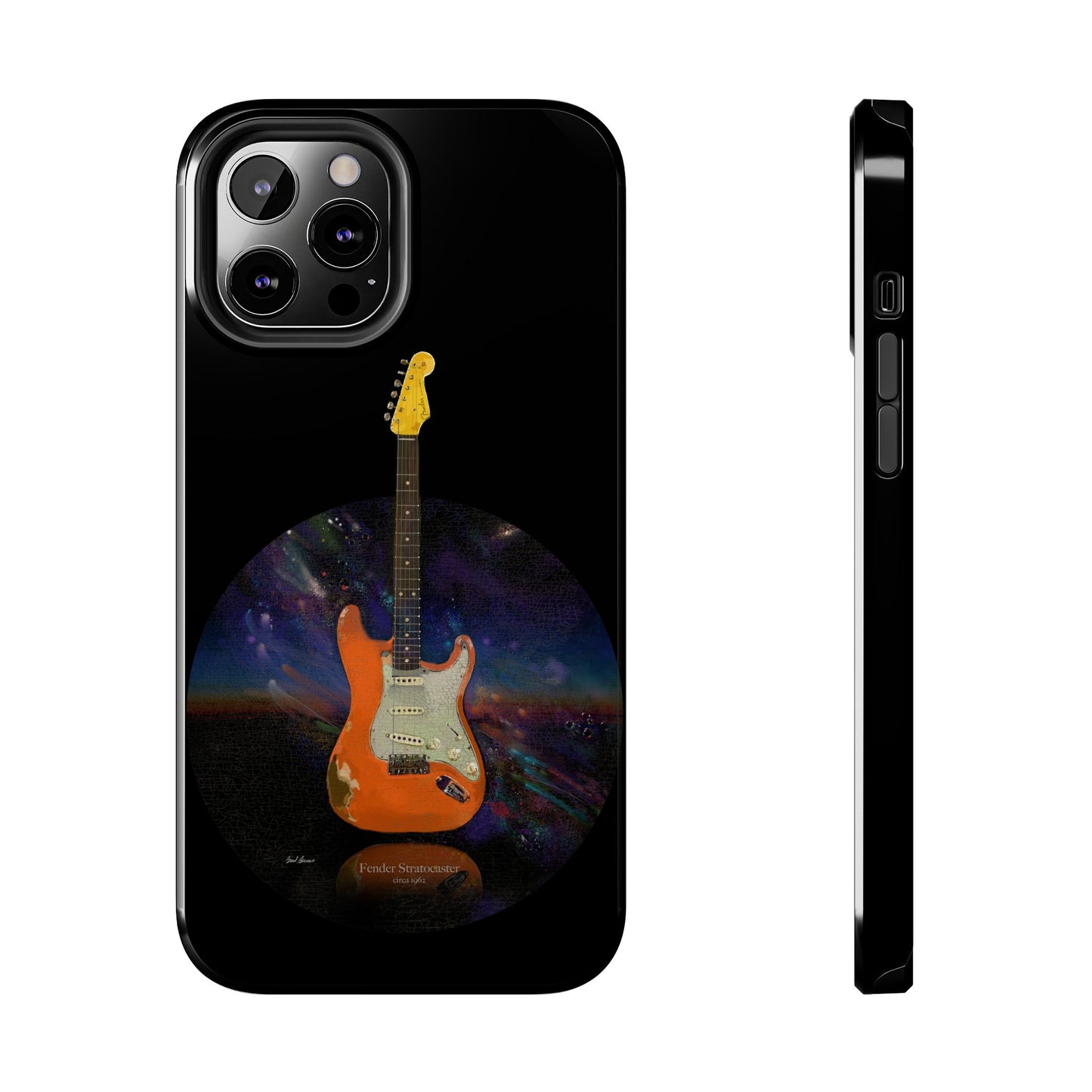 Phone Case - Fender Stratocaster Painting Design for iPhone 15
