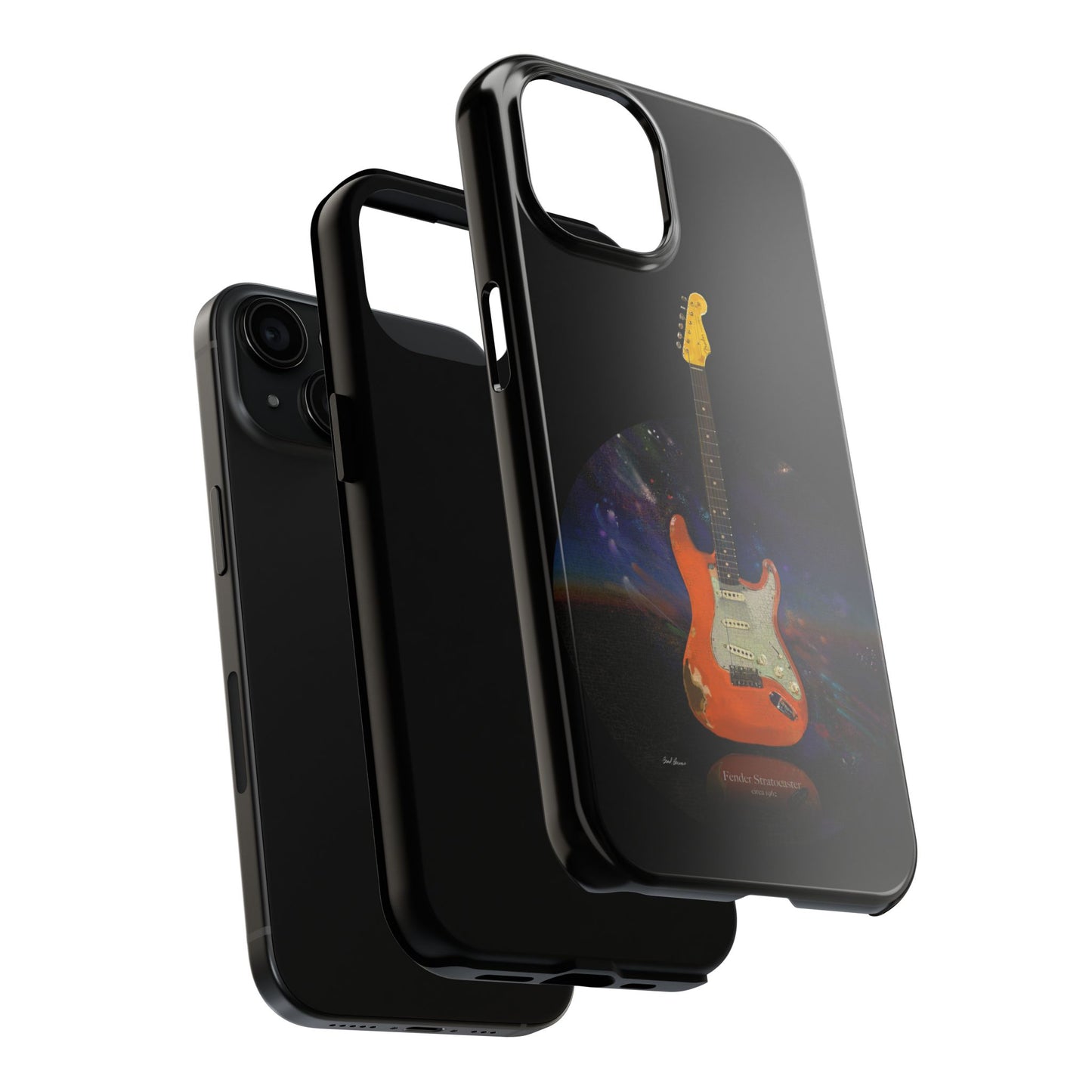 Phone Case - Fender Stratocaster Painting Design for iPhone 15
