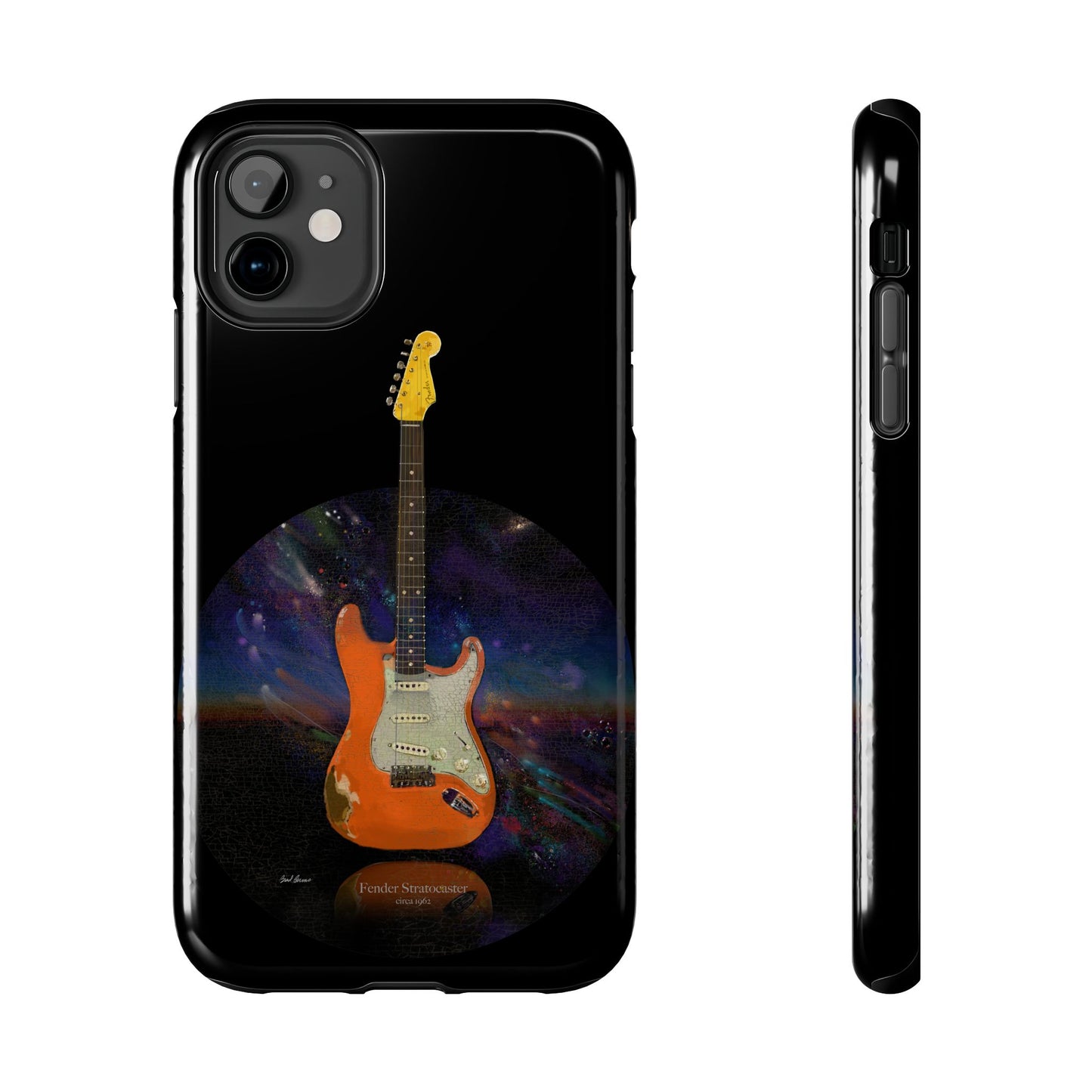 Phone Case - Fender Stratocaster Painting Design for iPhone 15