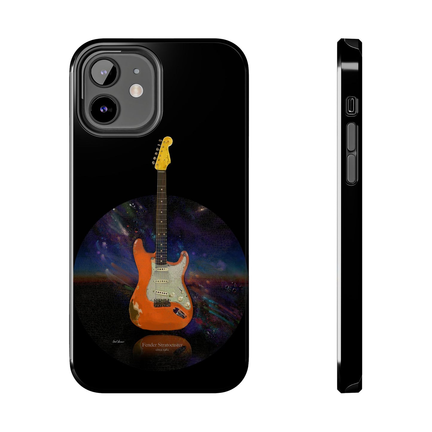 Phone Case - Fender Stratocaster Painting Design for iPhone 15