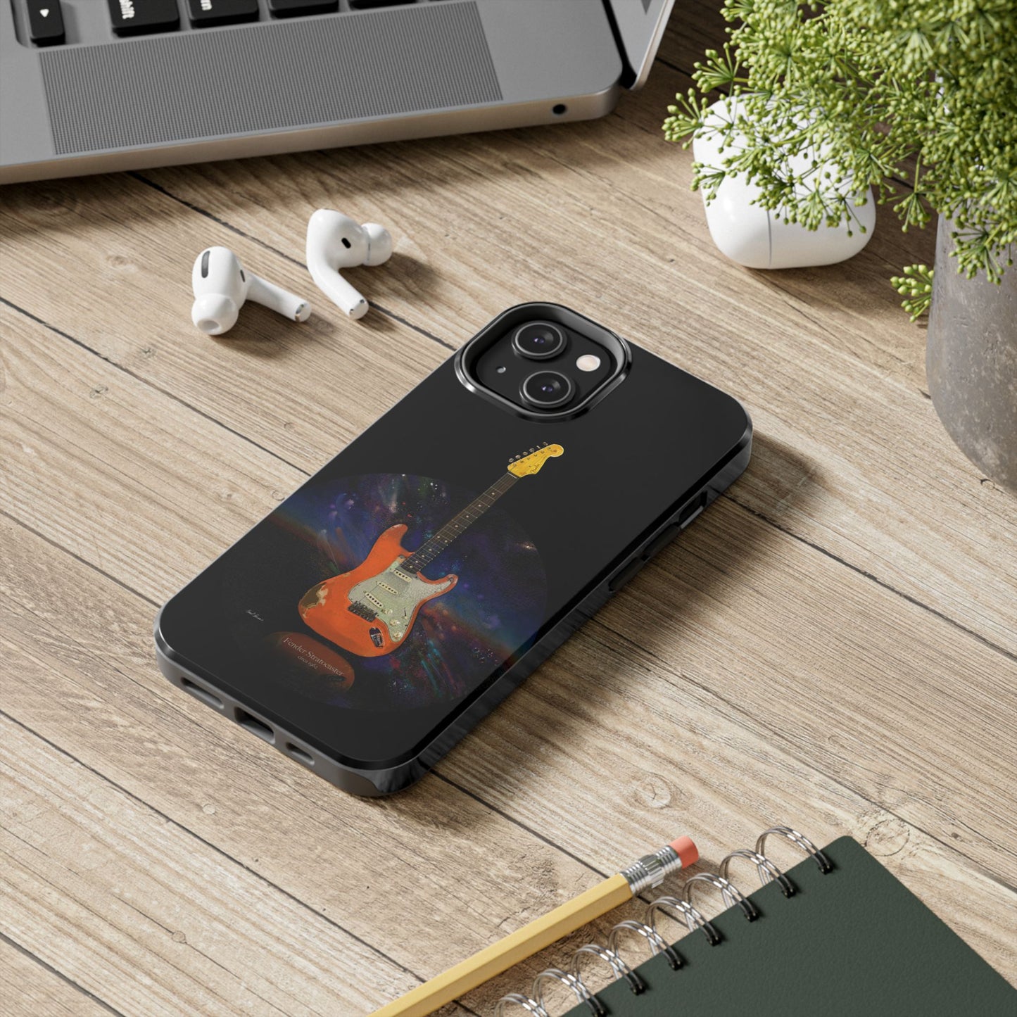 Phone Case - Fender Stratocaster Painting Design for iPhone 15
