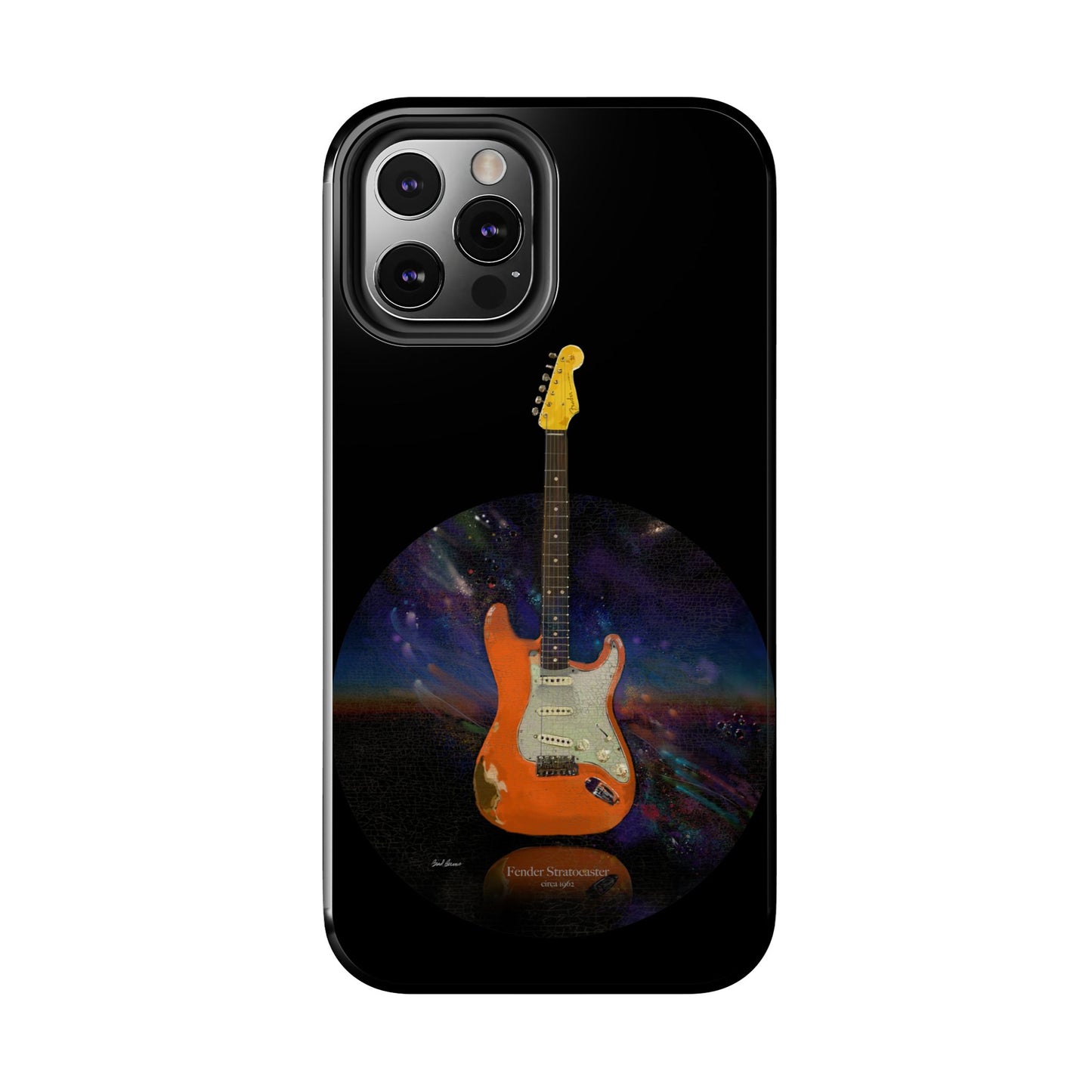 Phone Case - Fender Stratocaster Painting Design for iPhone 15