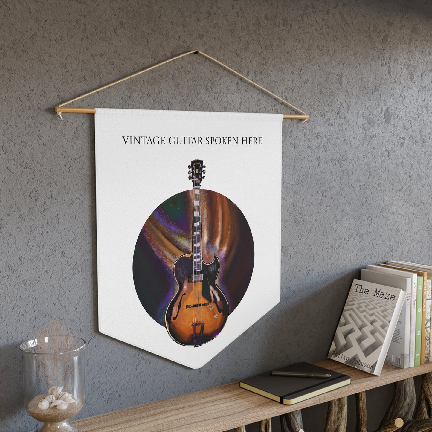 Pennant Flag - Vintage Guitar Spoken Here
