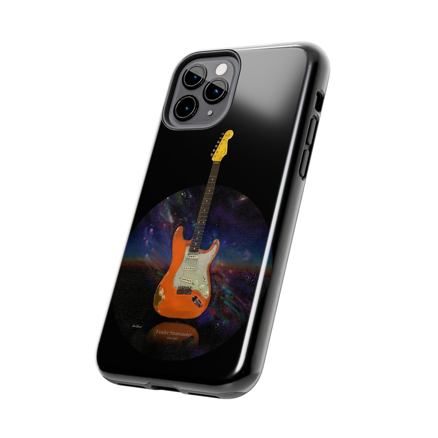 Phone Case - Fender Stratocaster Painting Design for iPhone 15