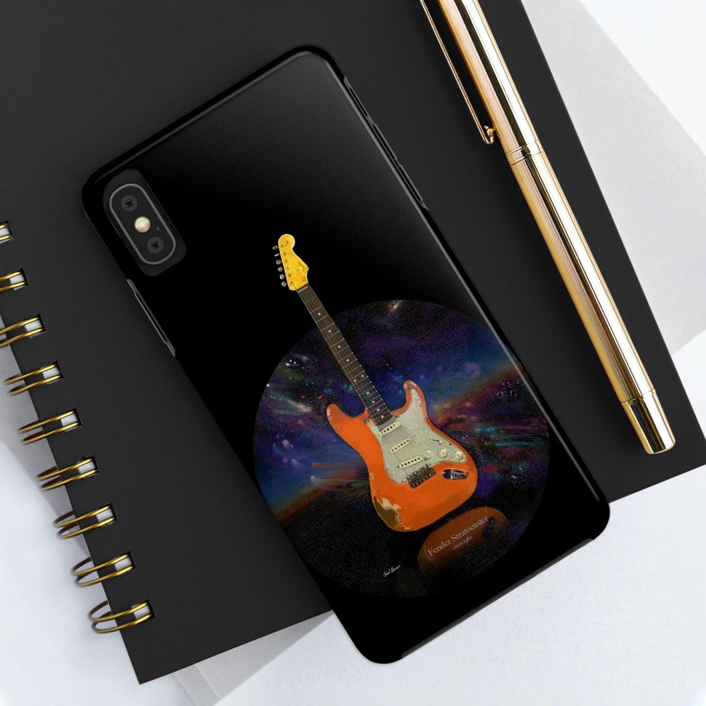 Phone Case - Fender Stratocaster Painting Design for iPhone 15