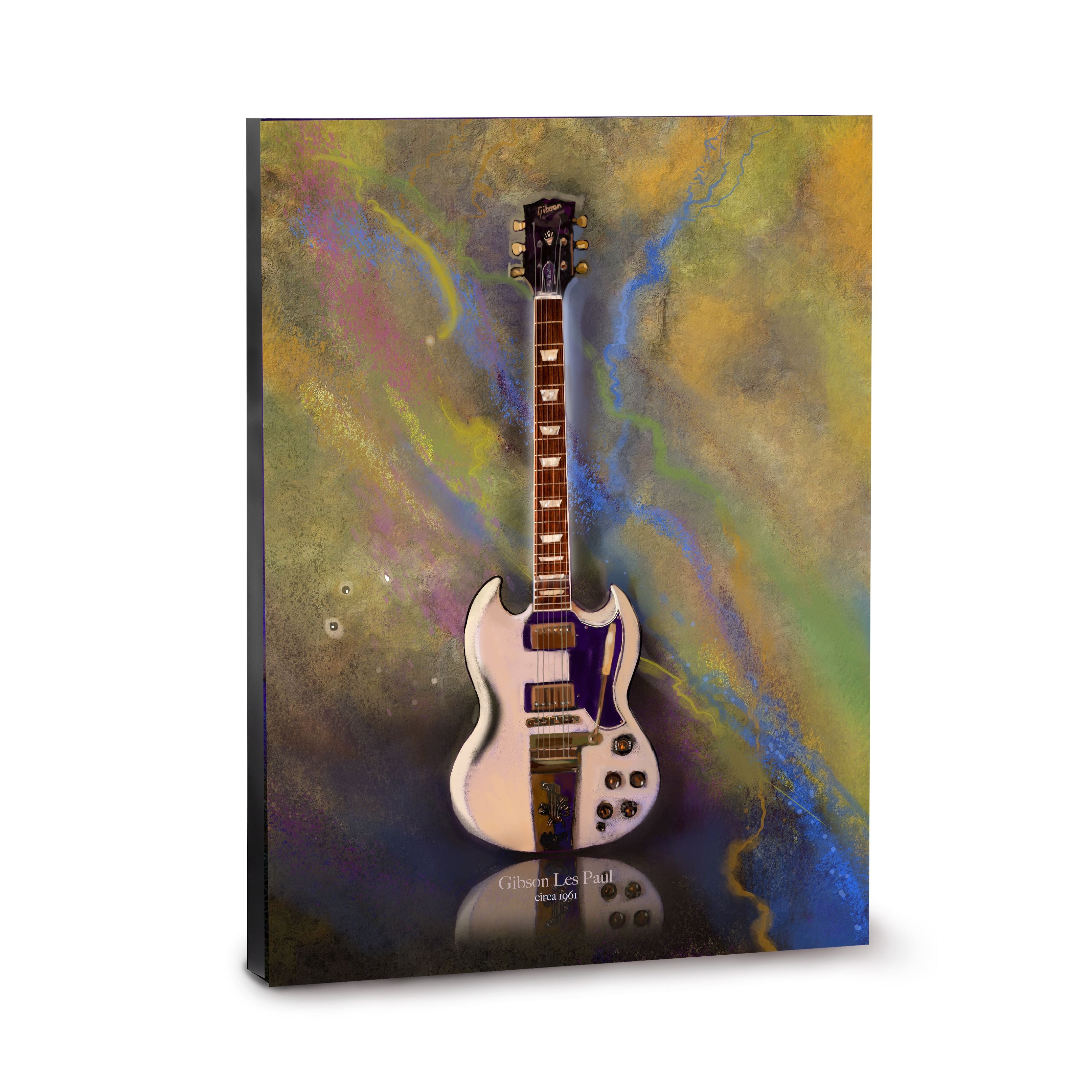 1961 Gibson Les Paul – Wall Art by Brad Burns – Guitar Fine Art