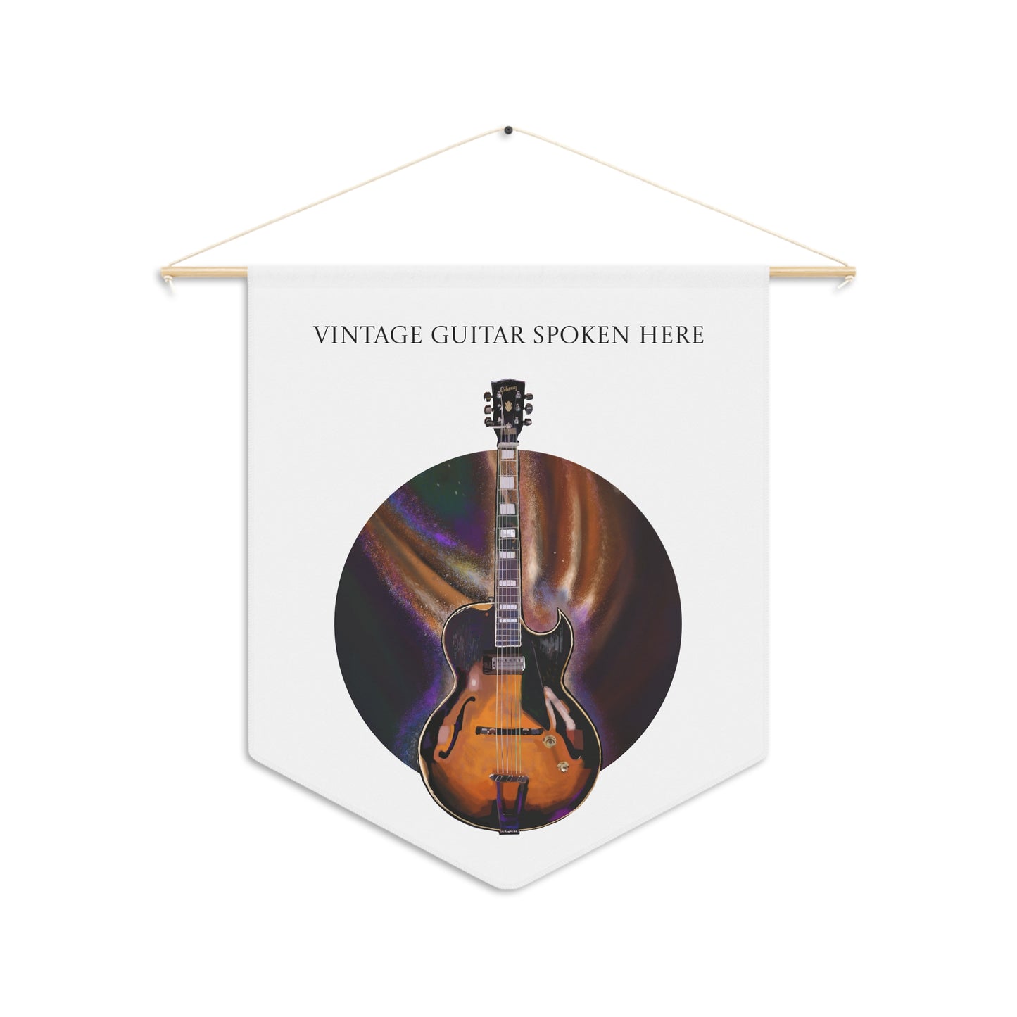 Pennant Flag - Vintage Guitar Spoken Here