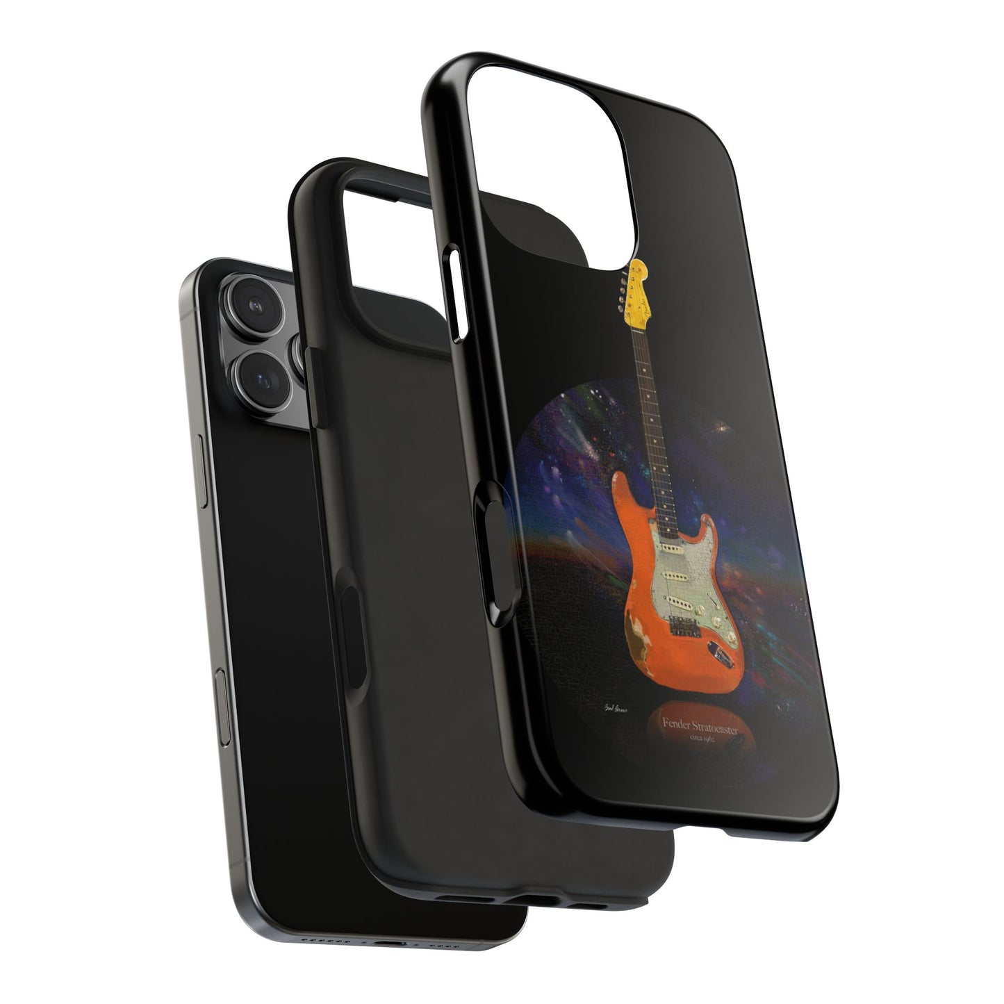 Phone Case - Fender Stratocaster Painting Design for iPhone 15