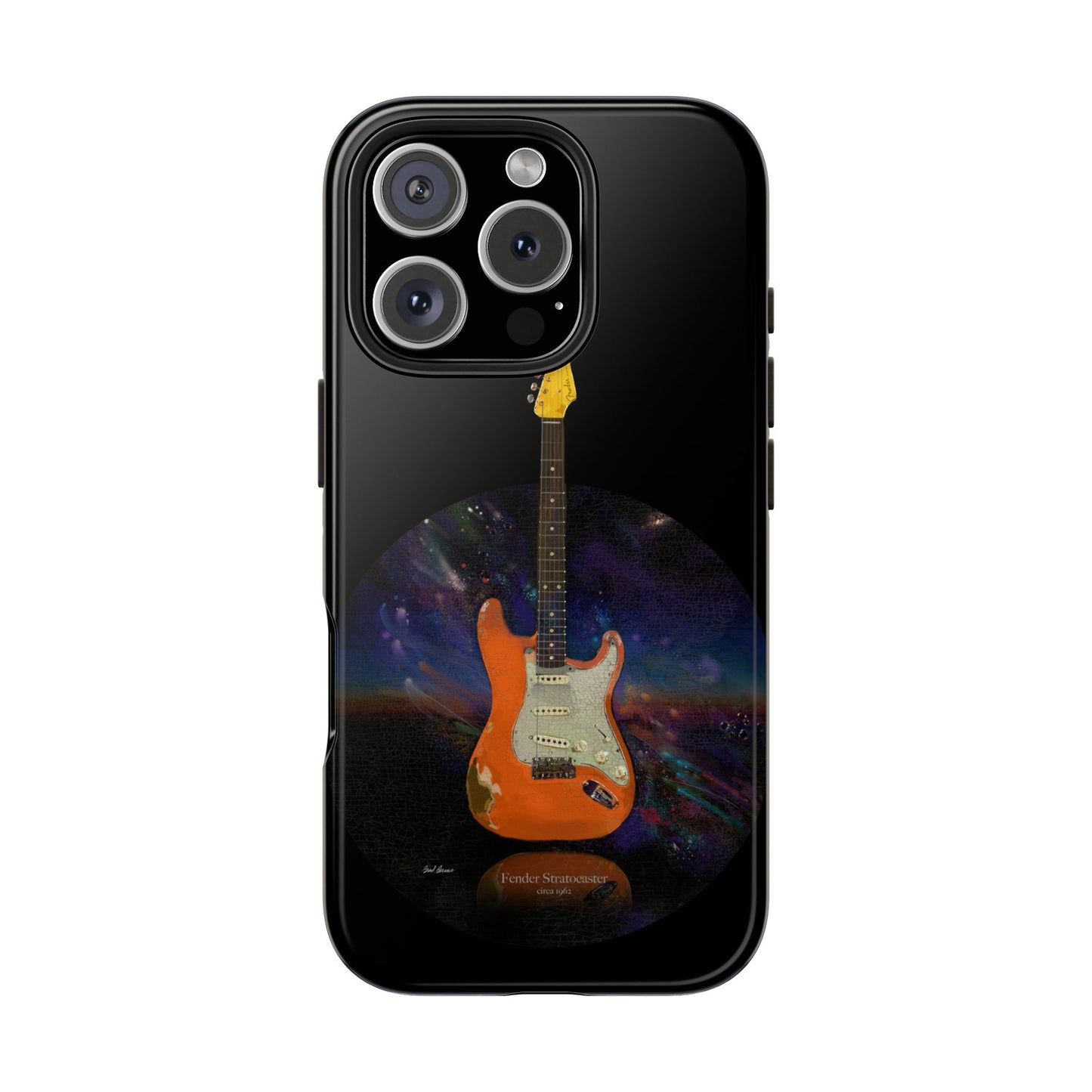 Phone Case - Fender Stratocaster Painting Design for iPhone 15