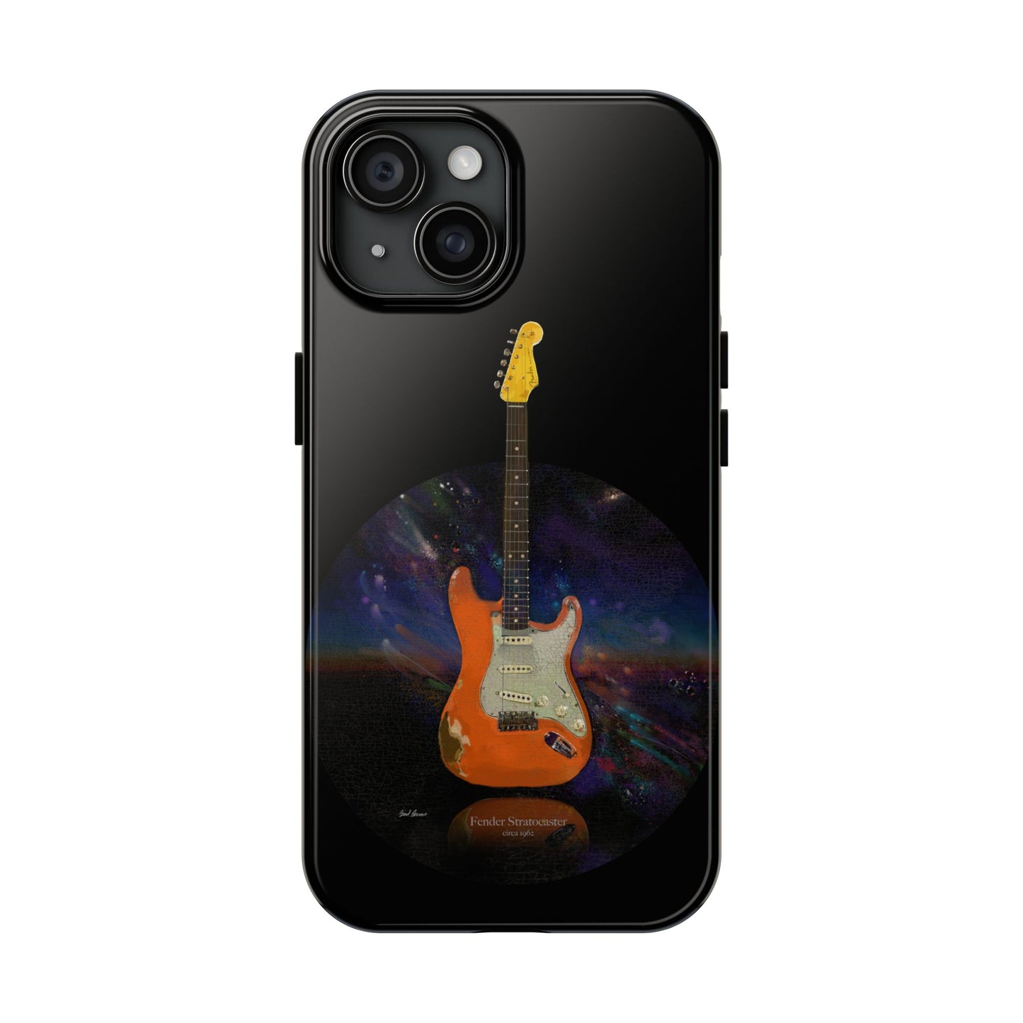Phone Case - Fender Stratocaster Painting Design for iPhone 15